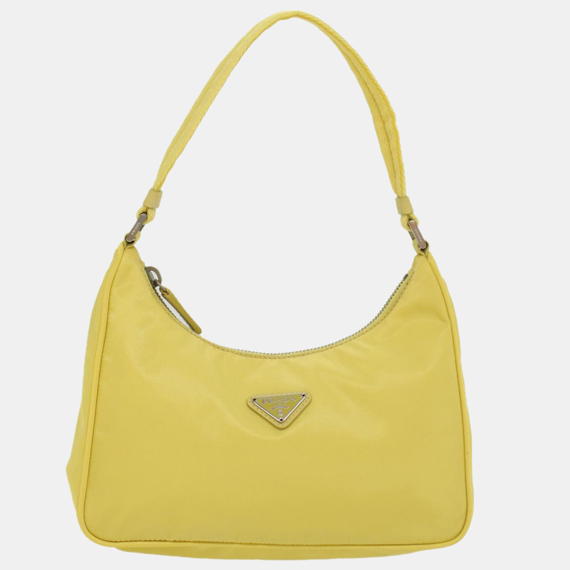 Prada Yellow Nylon/Tessuto Shoulder Bag