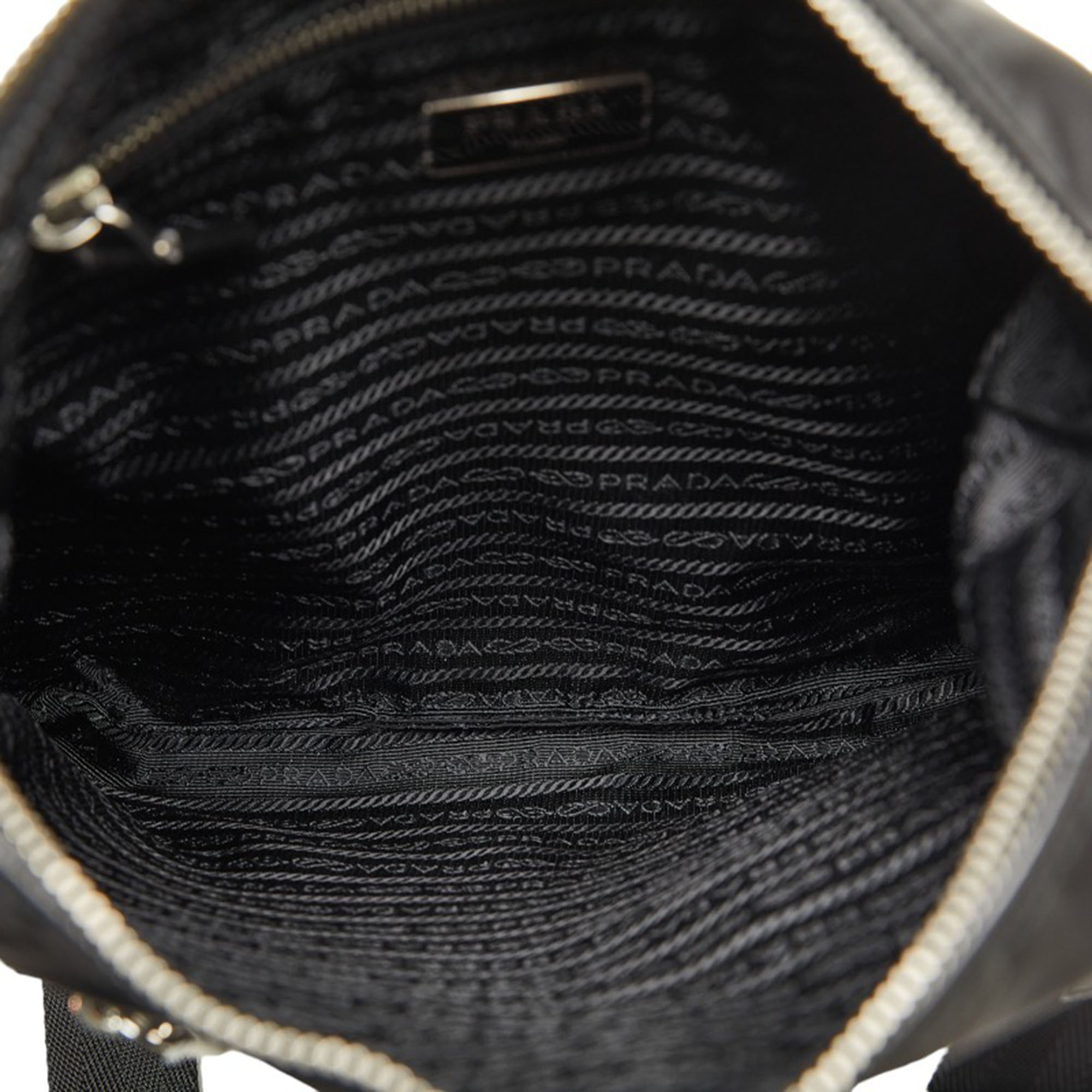 Prada Black Canvas Tessuto Gaufre Tote Bag
