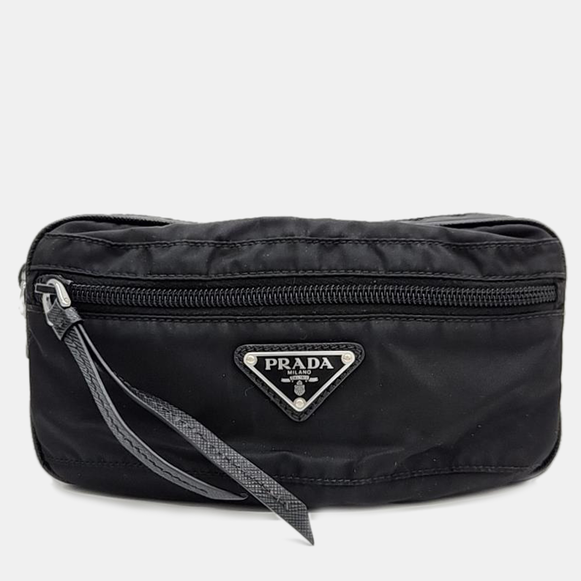 Prada Black Nylon Belt Bag