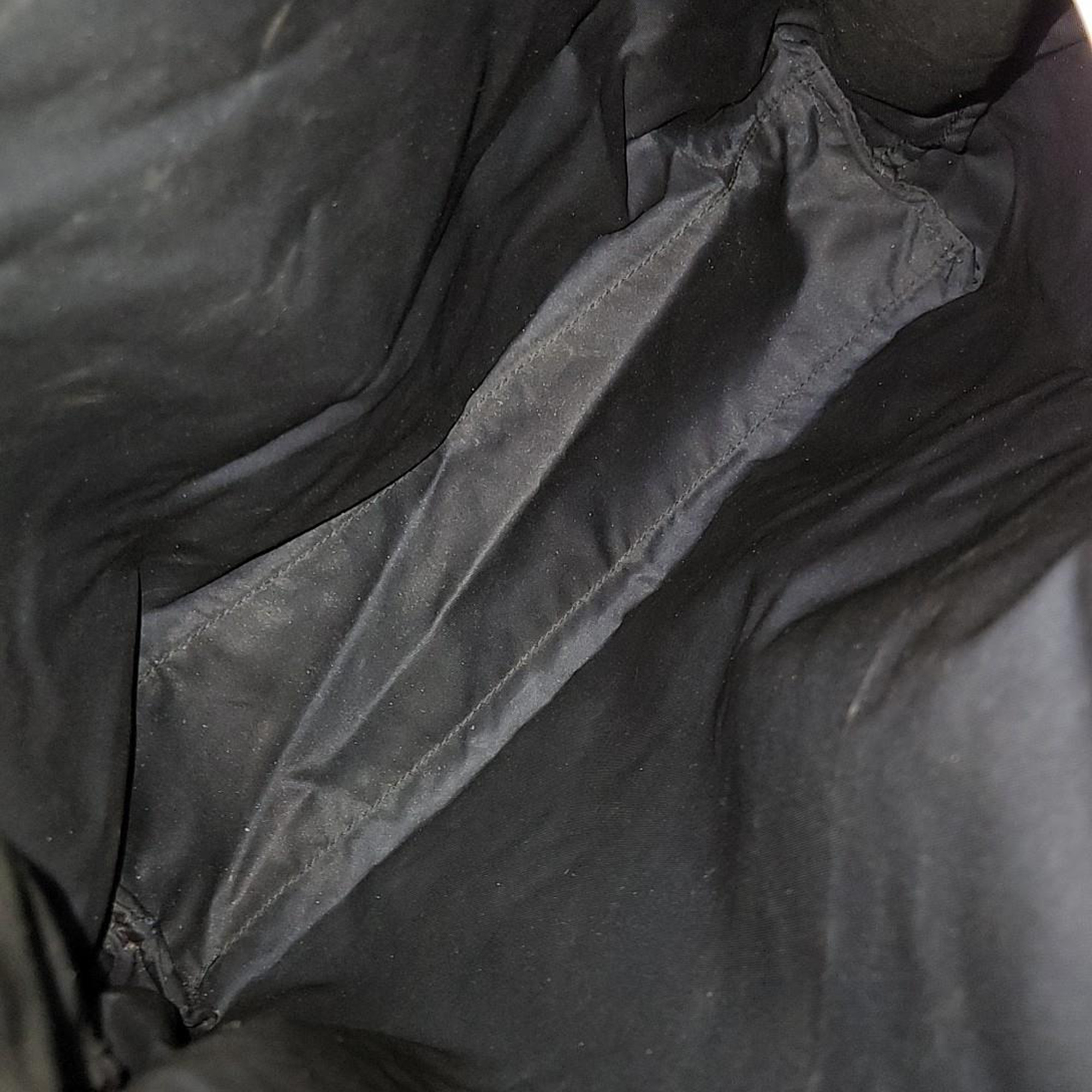 Prada Navy Blue Nylon Tote And Shoulder Bag