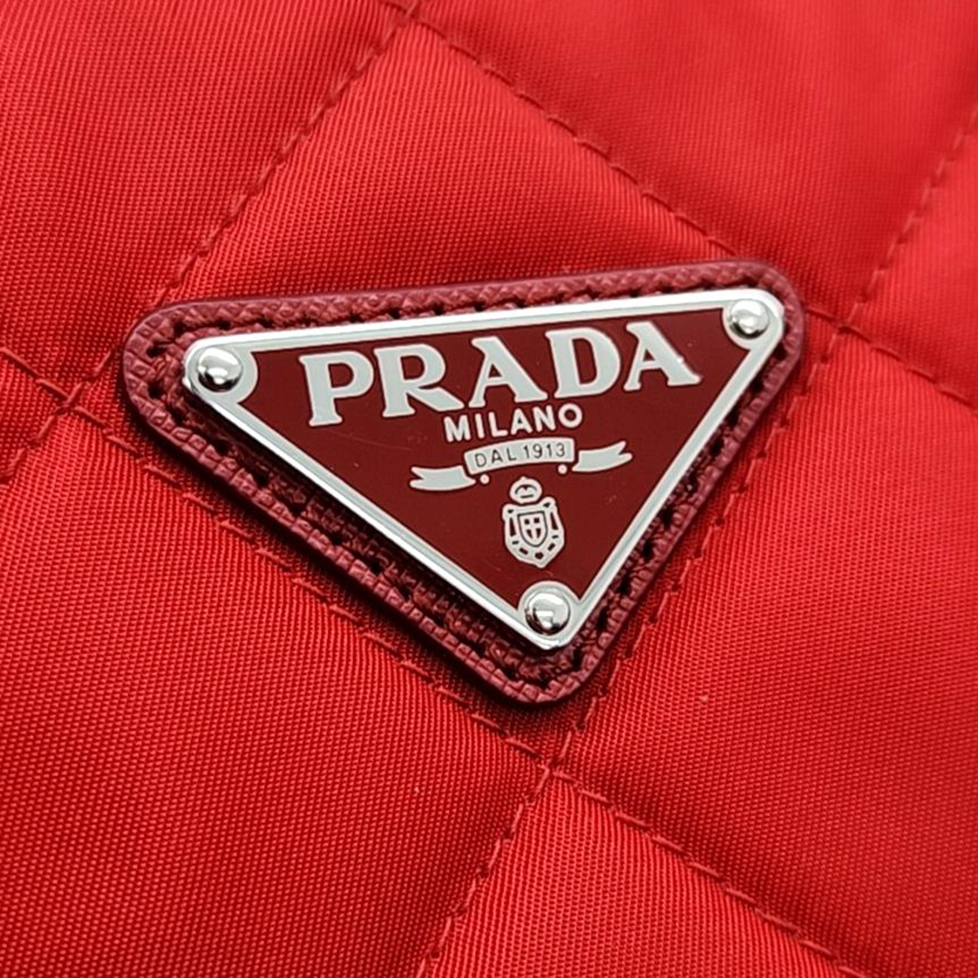 Prada Fabric Chain Shoulder Bag