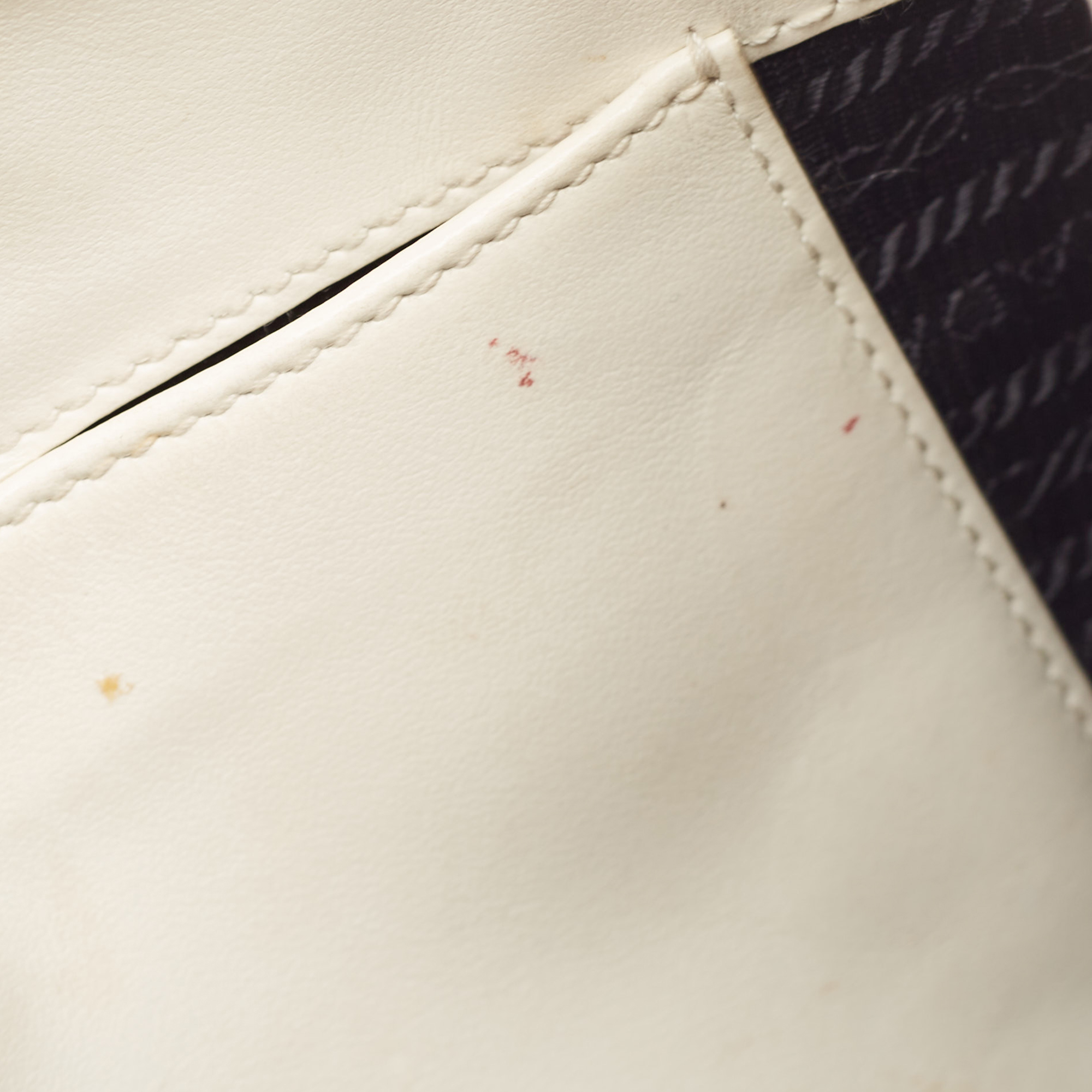 Prada White Brushed Leather Cleo Shoulder Bag