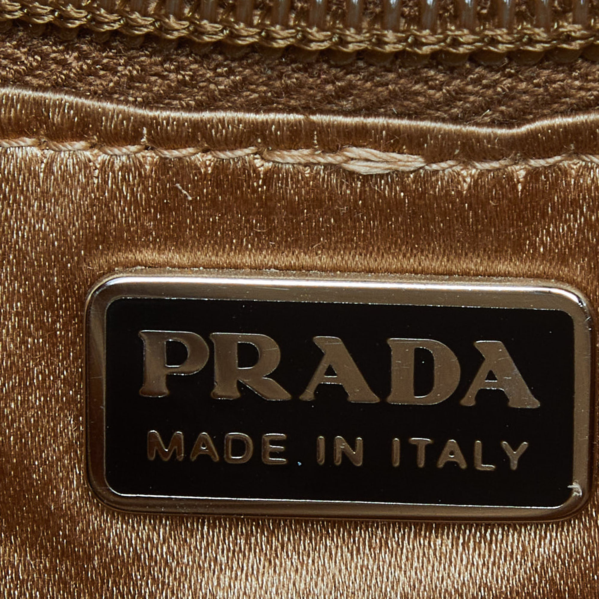 Prada Brown Suede,Wool And Mesh Flap Shoulder Bag