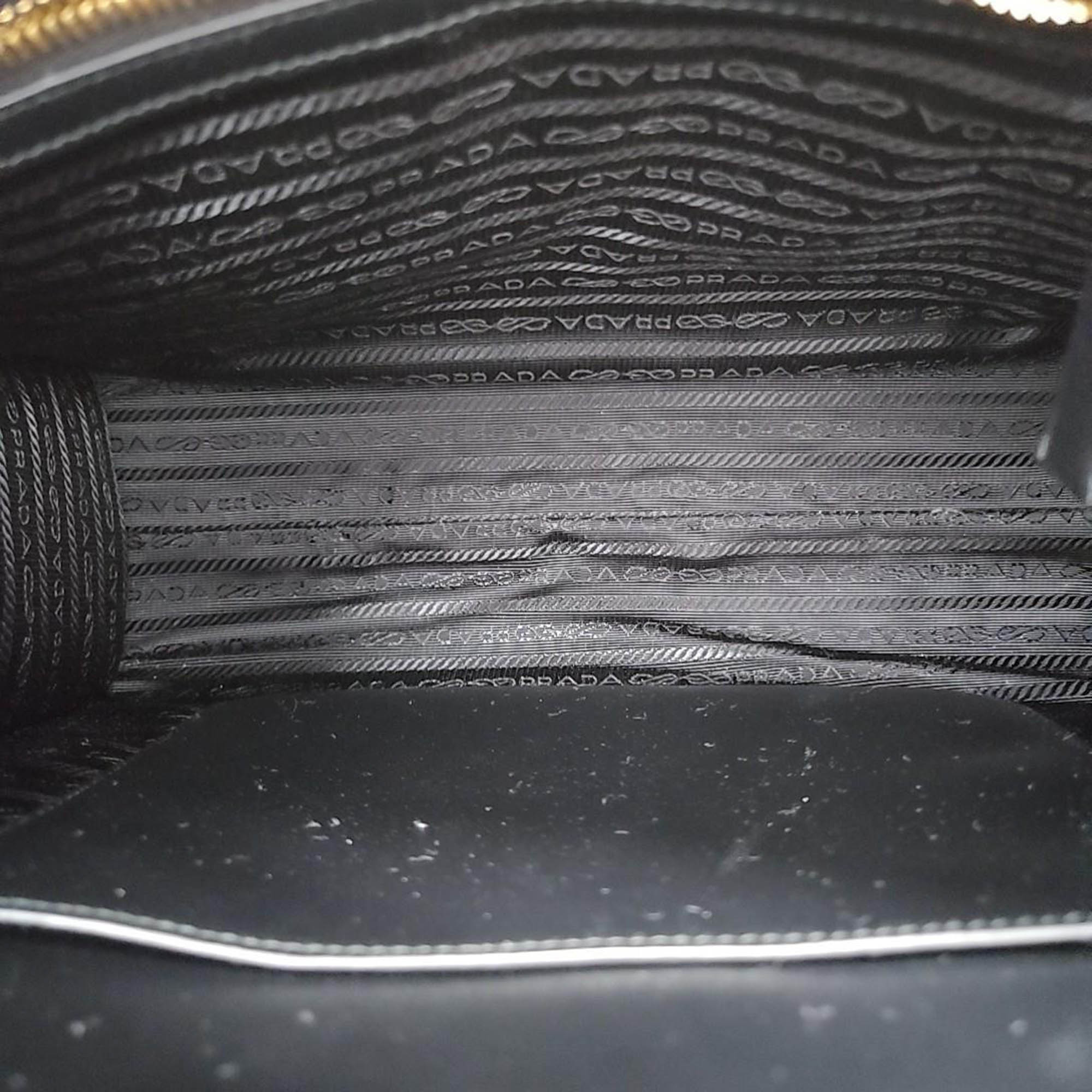 Prada Black Leather Tote & Shoulder Bag