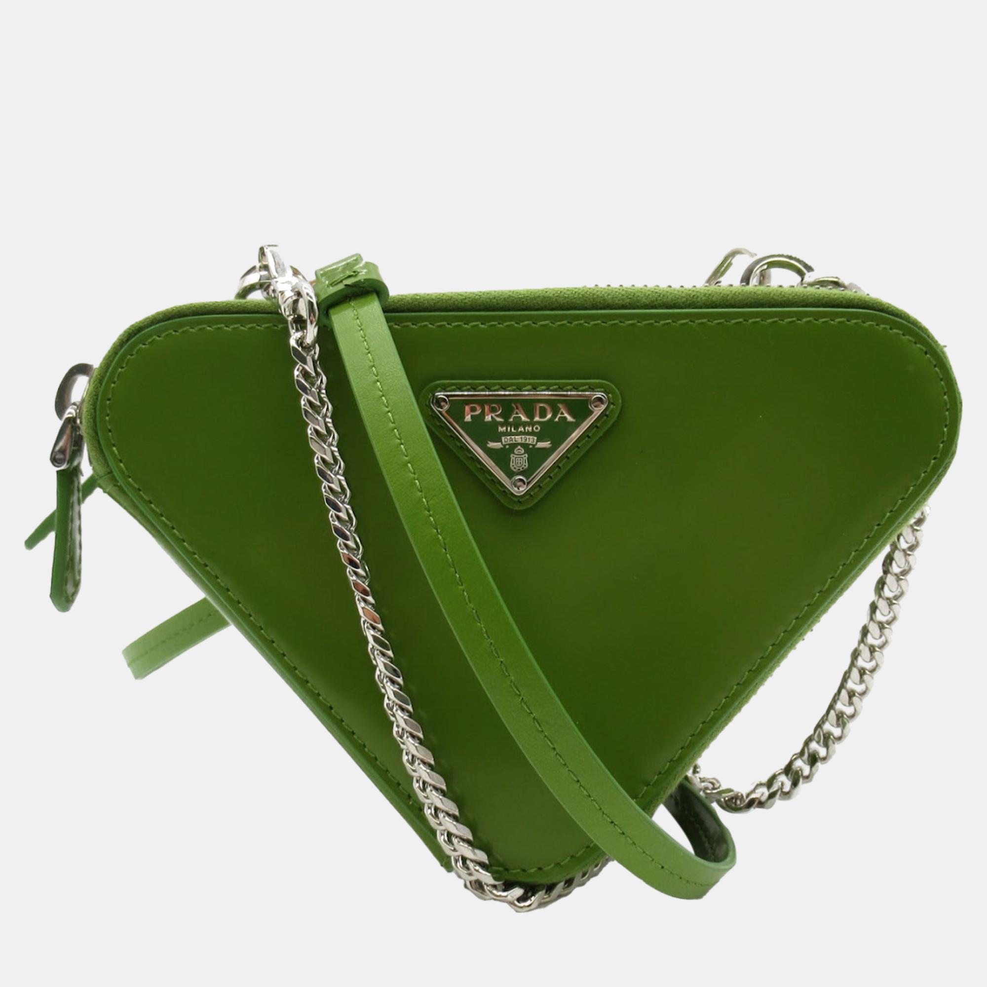 Prada Green Mini Triangle Bag
