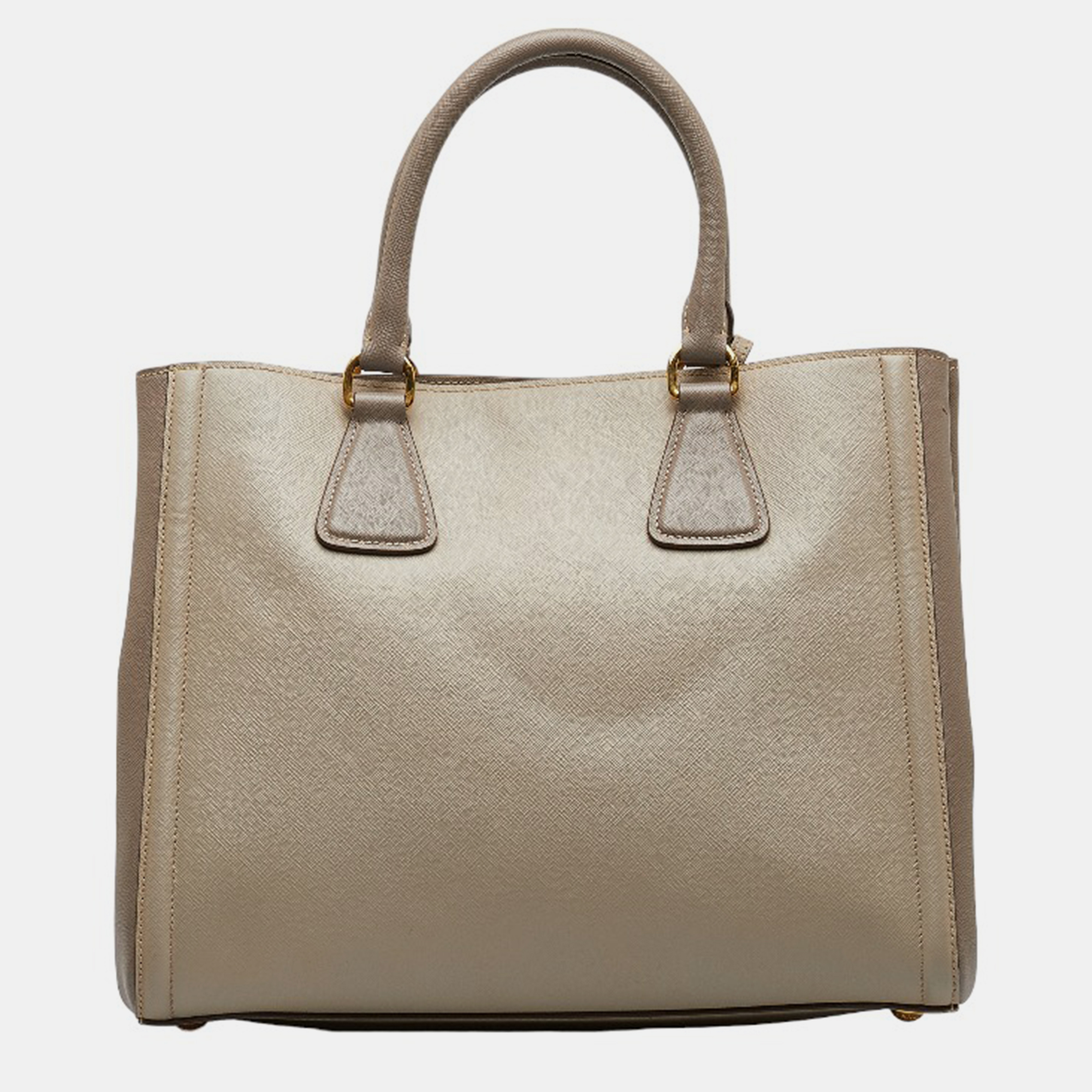 Prada Brown Saffiano Leather Tote Bag