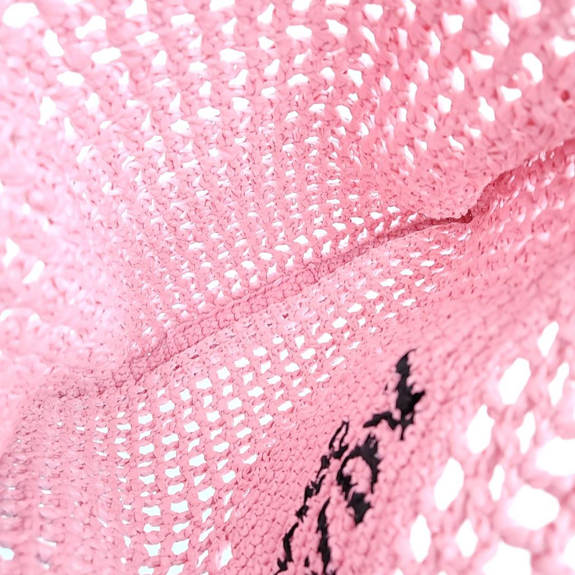 Prada Raffia Pink Shoulder Bag