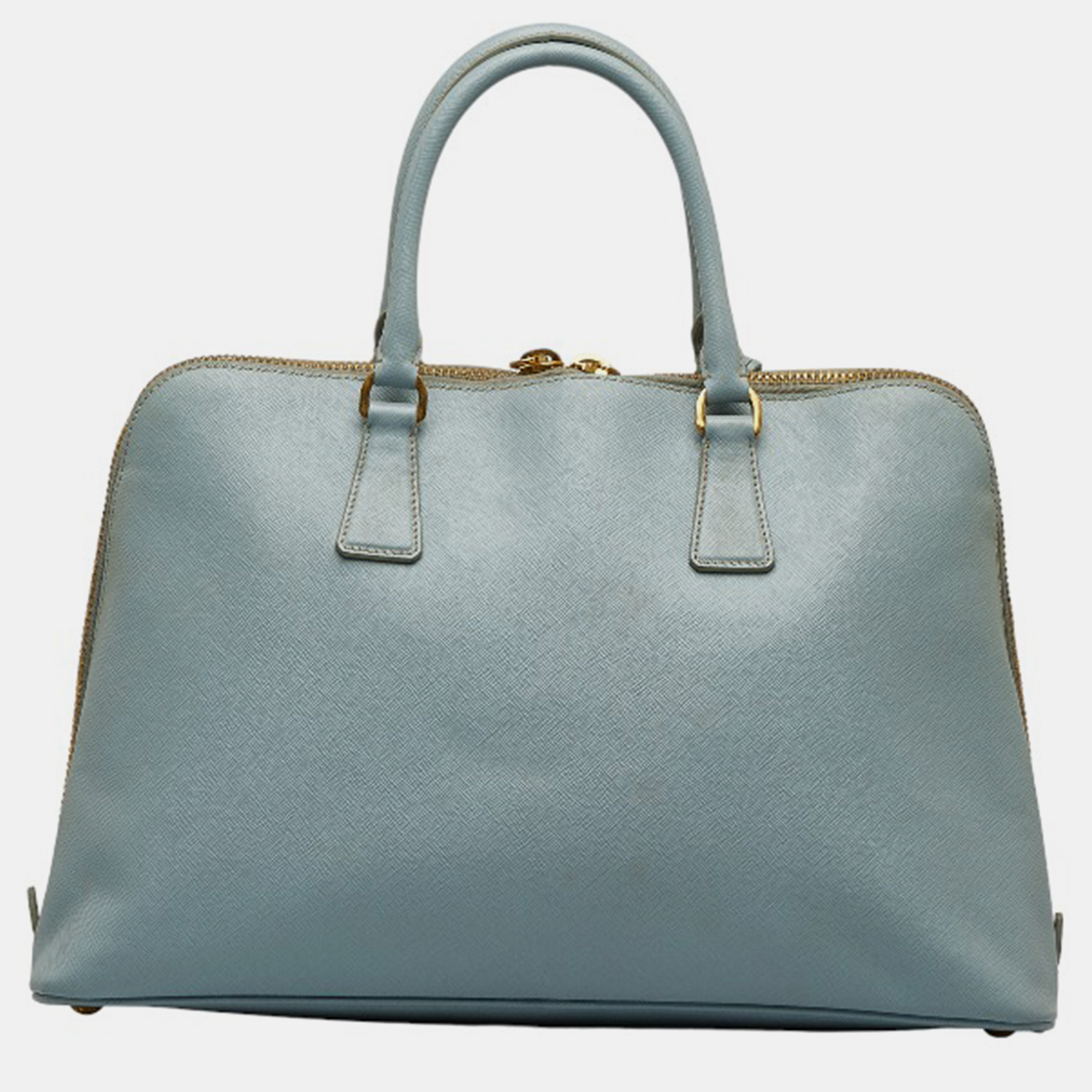 Prada Blue Saffiano Leather Promenade Bag