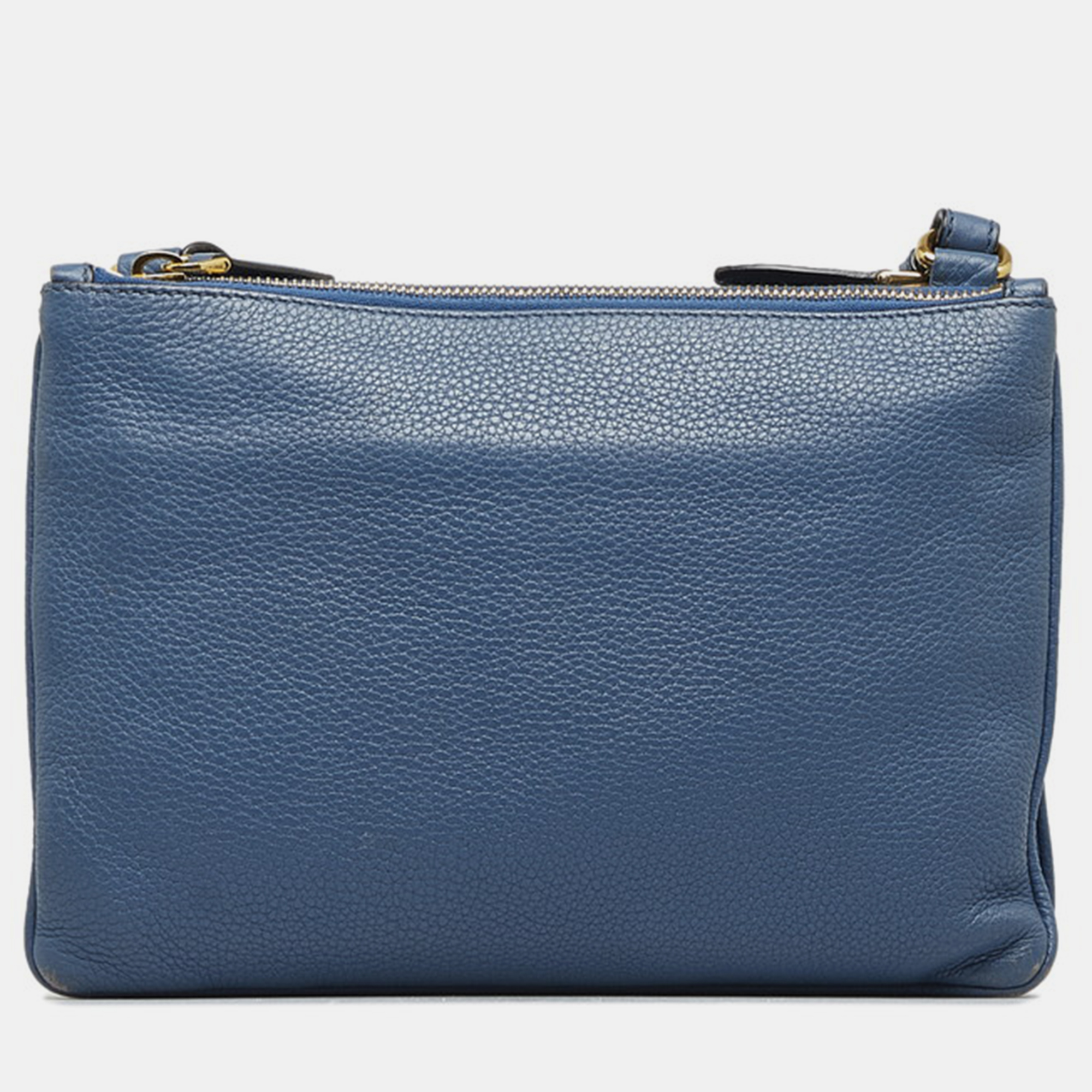 Prada Blue Leather Leather Crossbody Bag