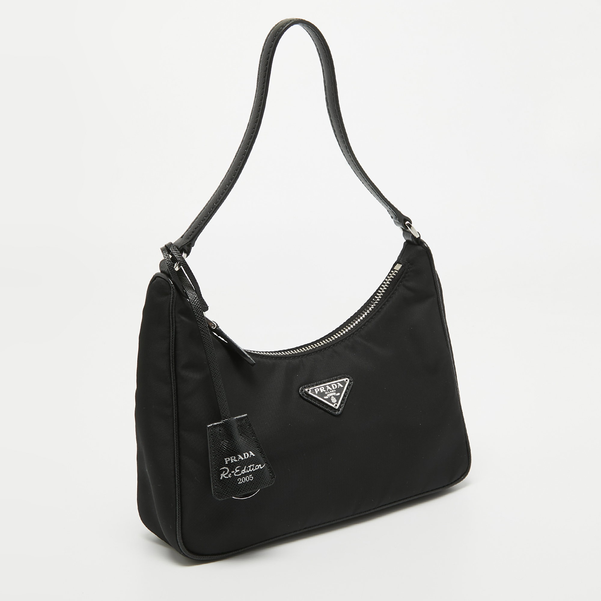 Prada Black Nylon Mini Re-Edition 2005 Shoulder Bag