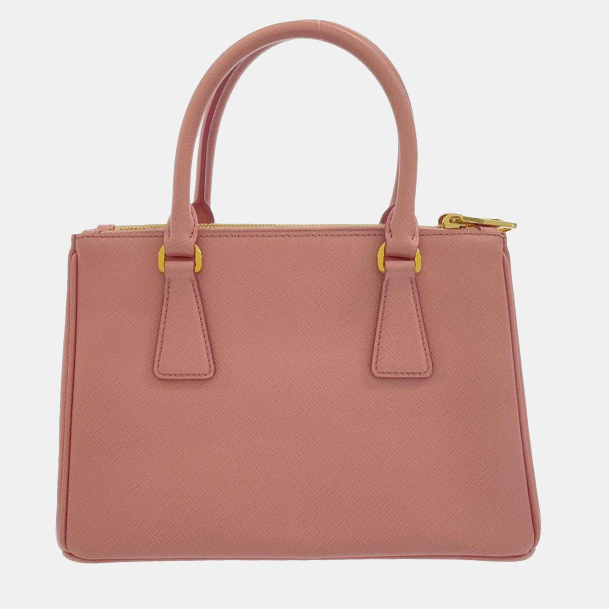 Prada Pink Leather Saffiano Leather Galleria Handbag