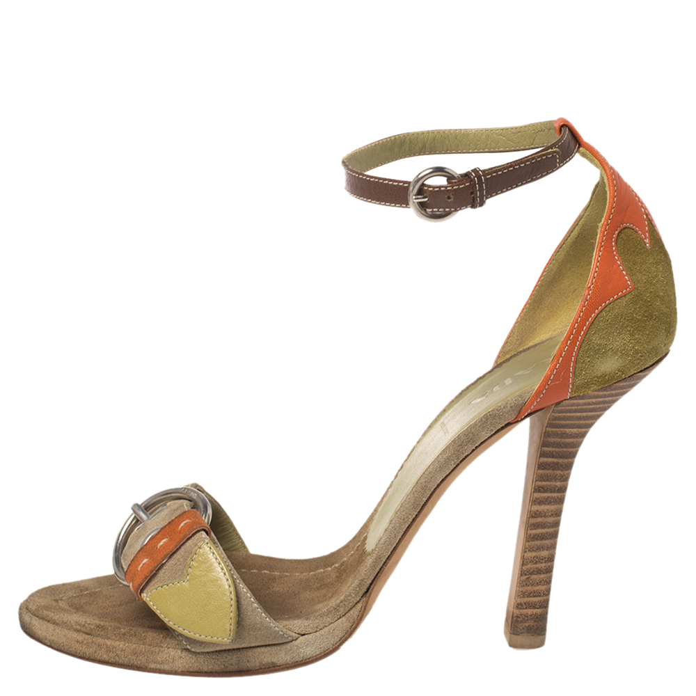 Prada Tri Color Suede and Leather Buckle Detail Ankle Strap Sandals Size, Multicolor
Prada Tri Color Suede and Leather Buckle Detail Ankle Strap Sandals Size, Multicolor