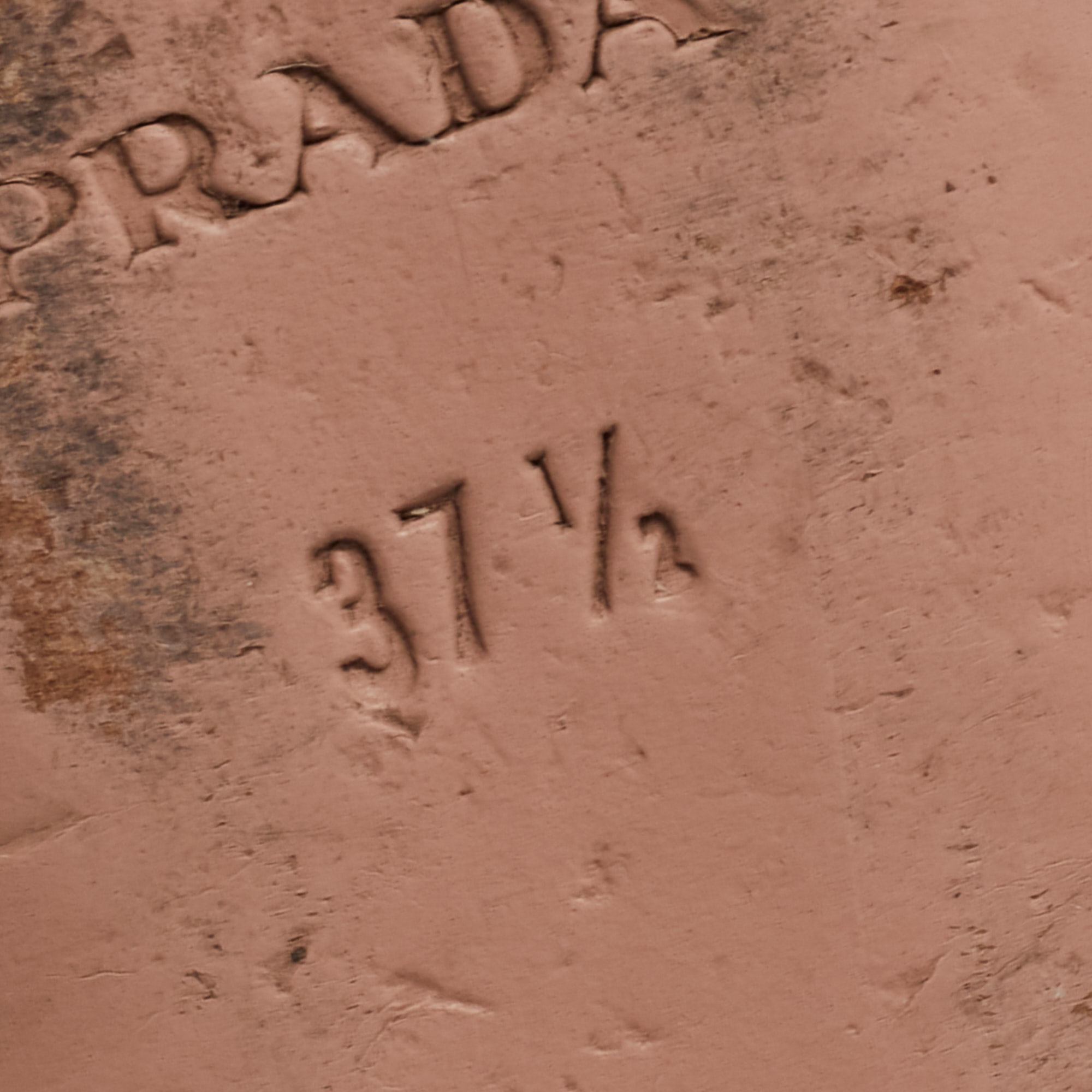 Prada Beige Patent Leather Smoking Flats Size 37.5