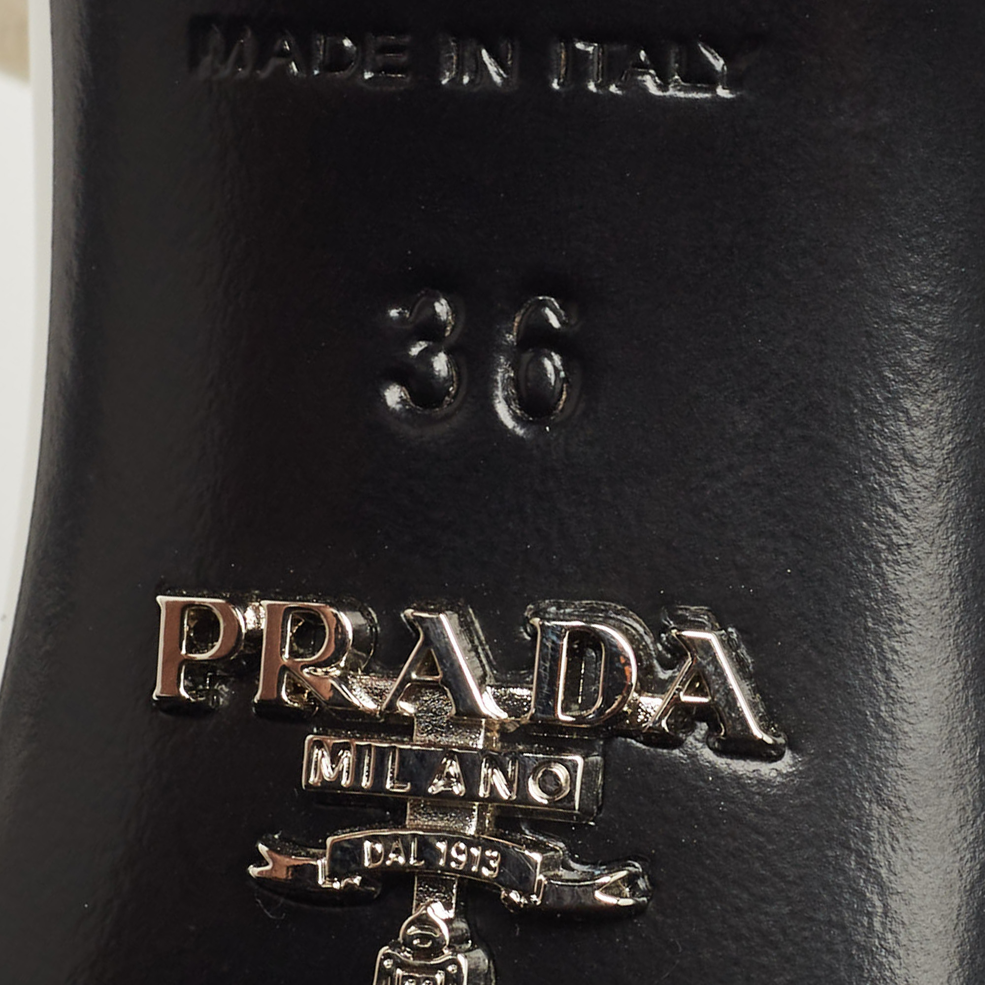 Prada White Patent Leather Elastic Strap Open Toe Pumps Size 36