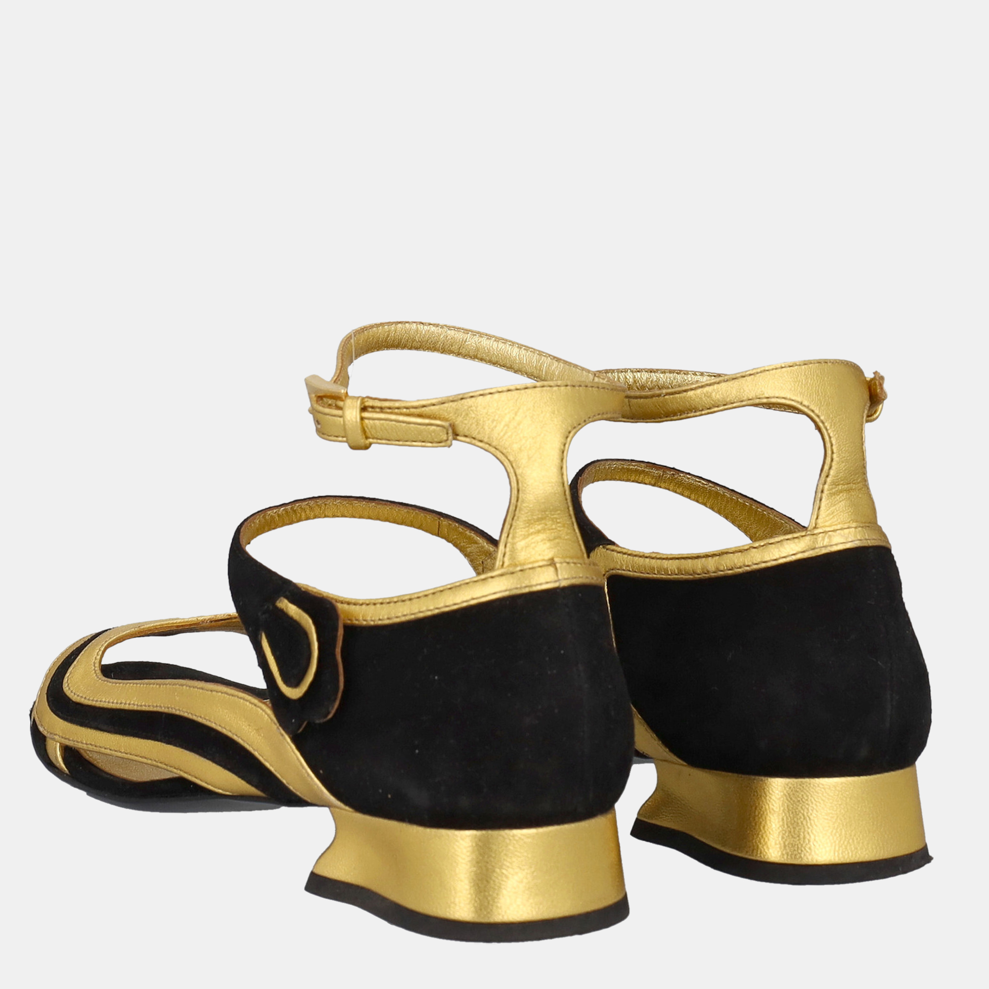 Prada  Women's Leather Sandals - Black - EU 38.5