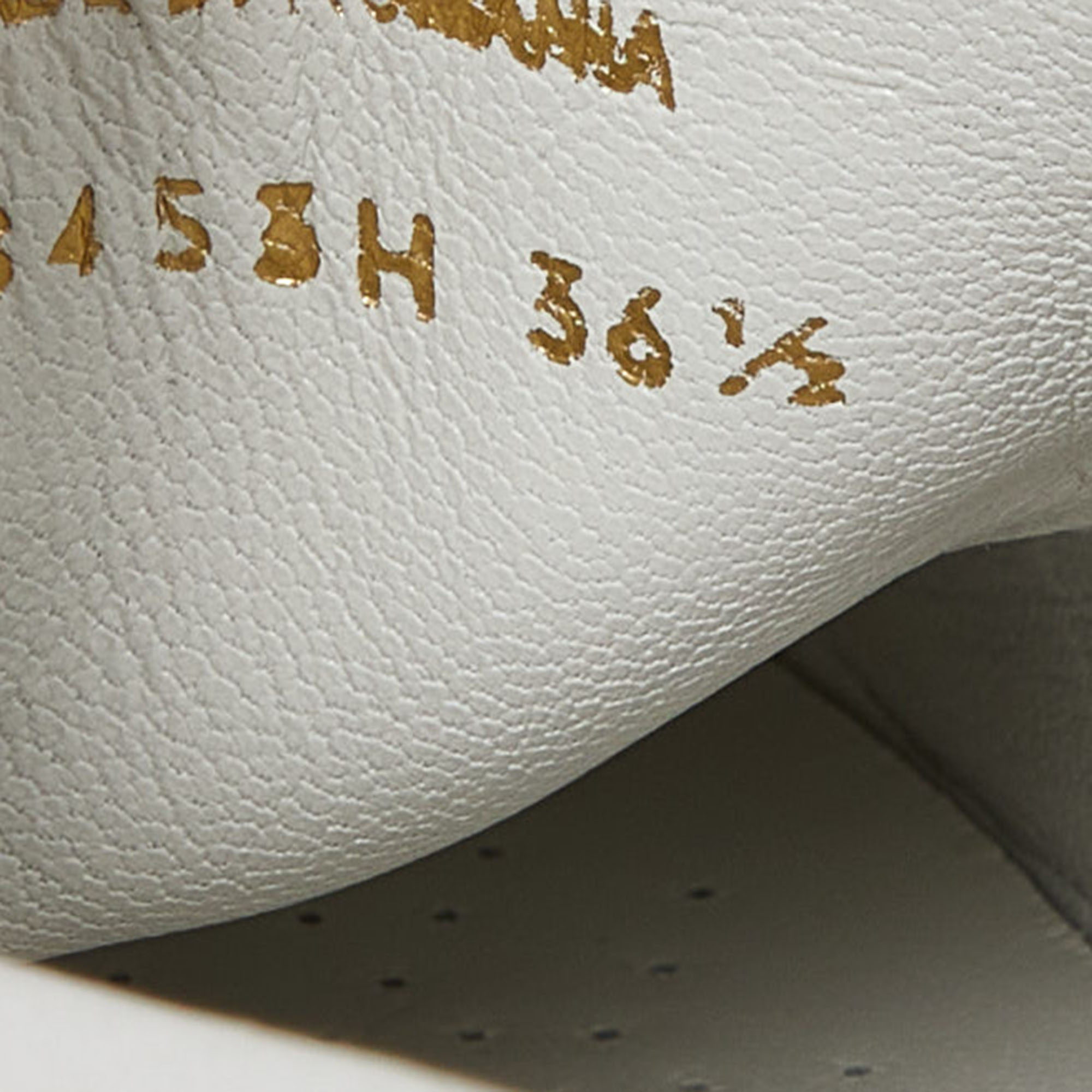 Prada White Leather Heart Slip On Sneakers Size 36.5
