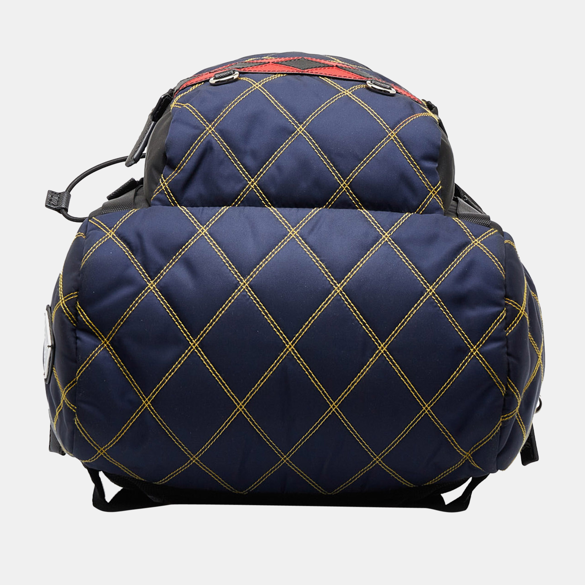 Prada Navy Blue Tessuto Impuntu Backpack