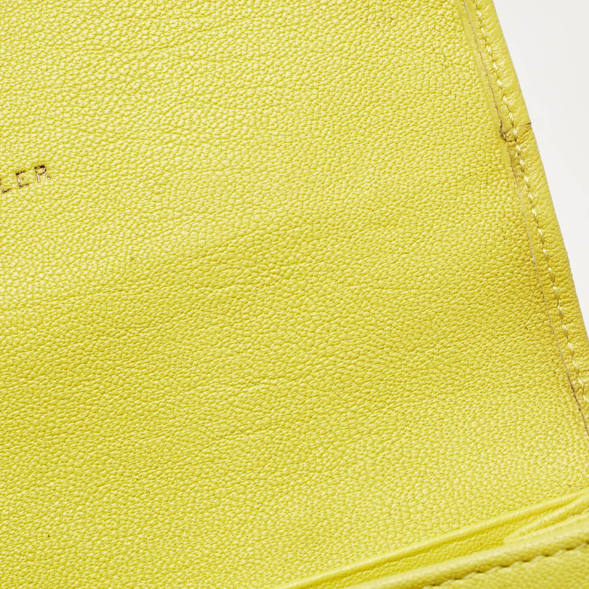 Proenza Schouler Yellow Leather PS1 Continental Wallet