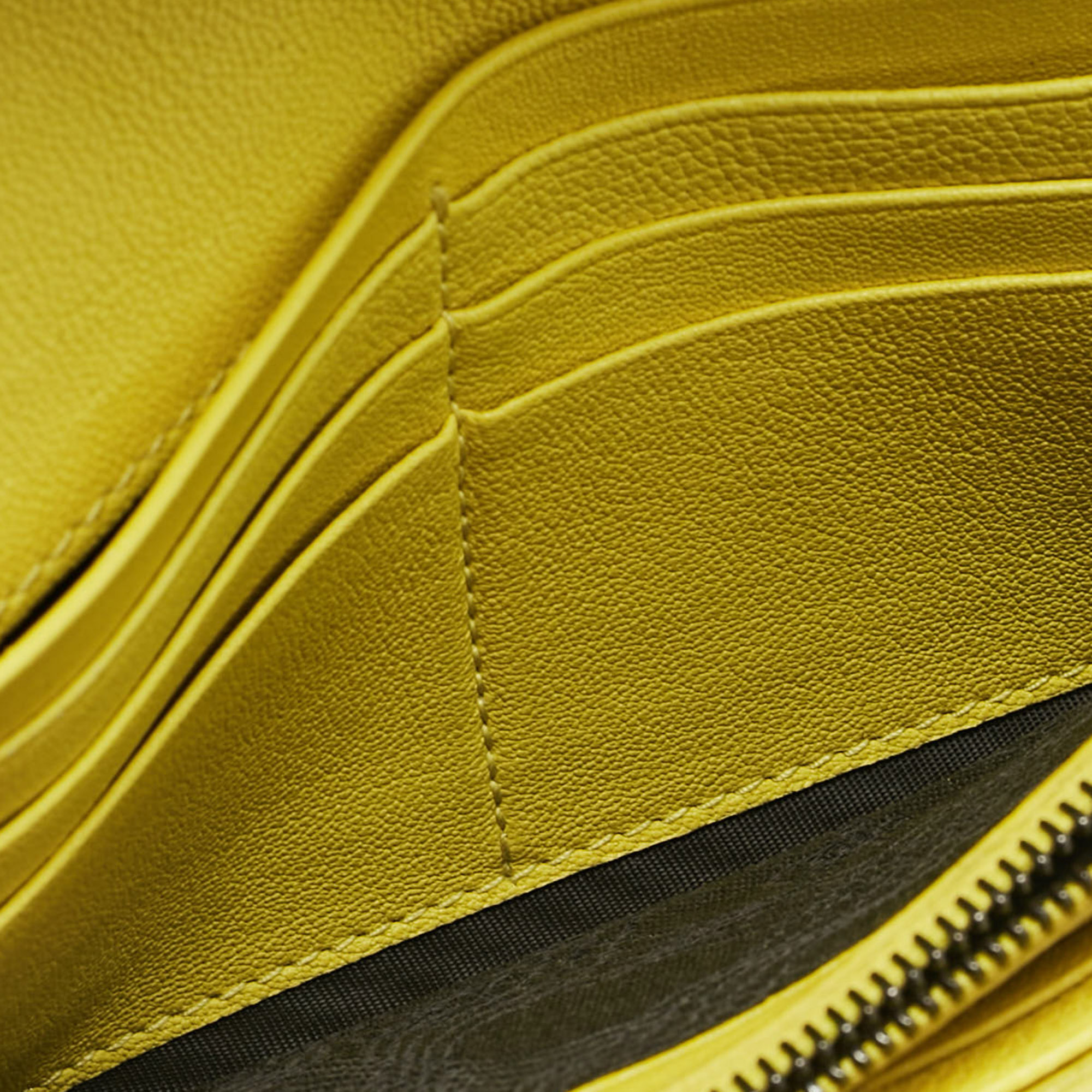 Proenza Schouler Yellow Leather PS1 Continental Wallet