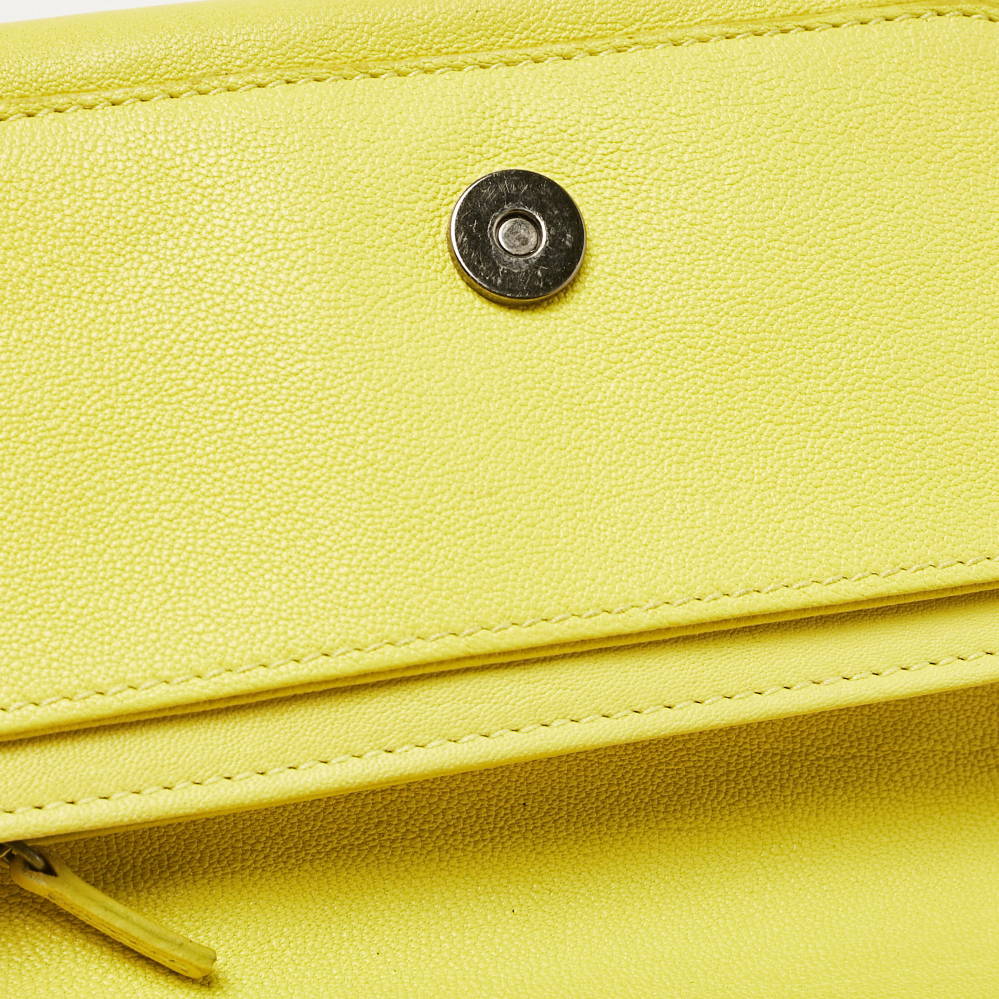 Proenza Schouler Yellow Leather PS1 Continental Wallet