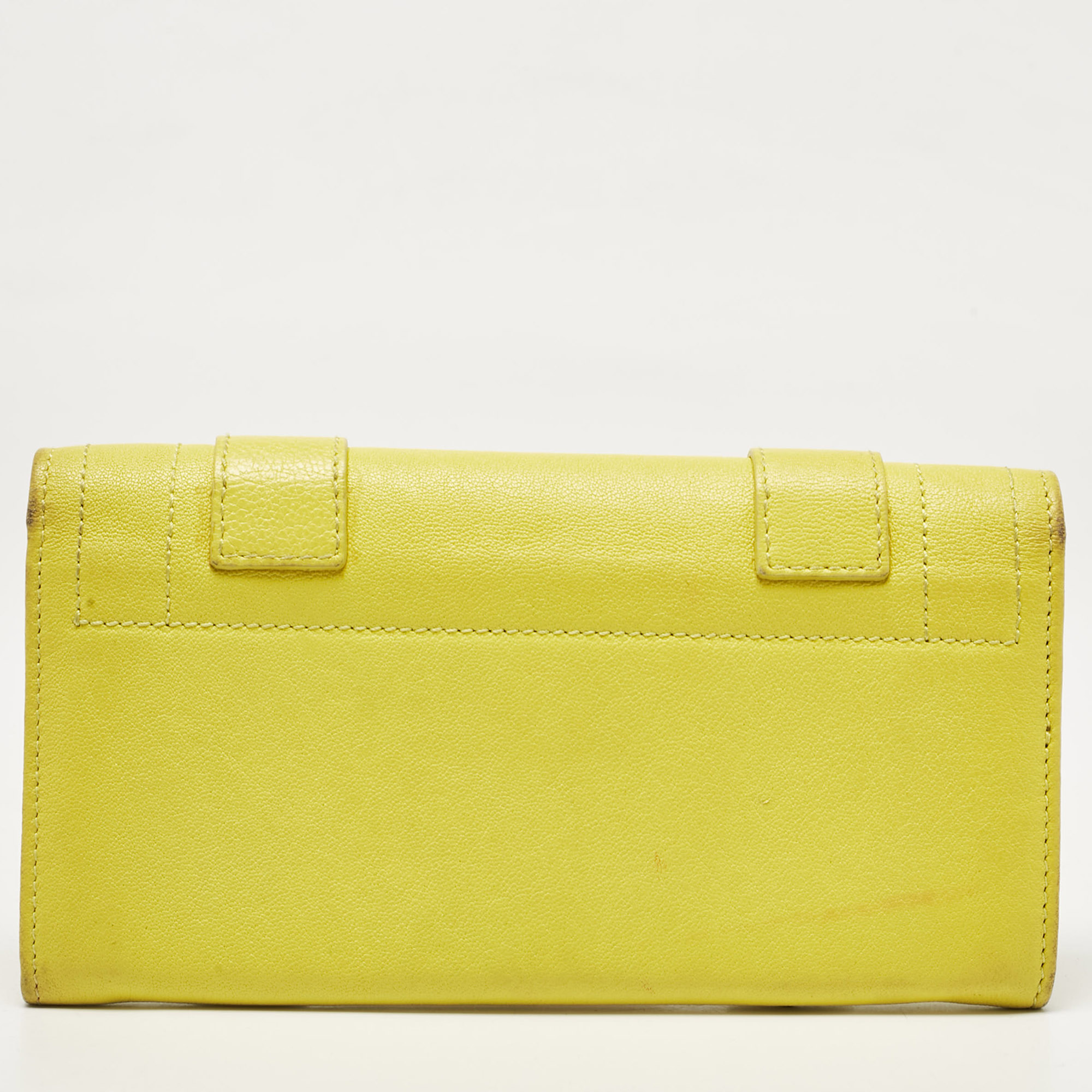 Proenza Schouler Yellow Leather PS1 Continental Wallet