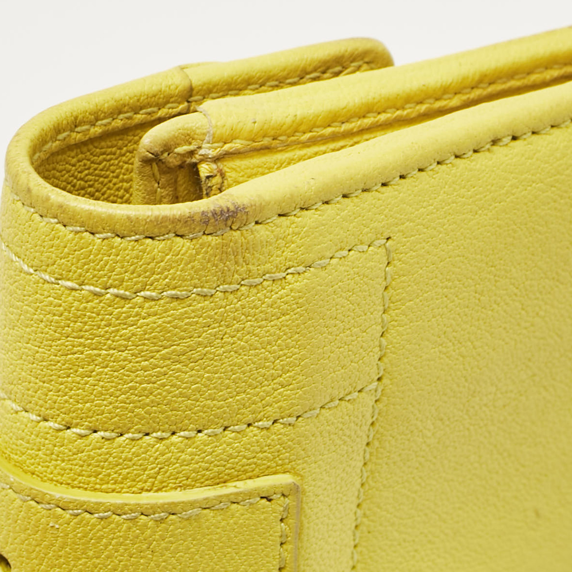 Proenza Schouler Yellow Leather PS1 Continental Wallet