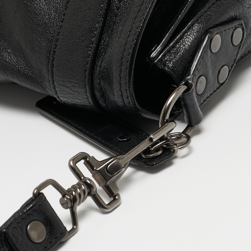 Proenza Schouler Black Leather Mini PS1 Crossbody Bag