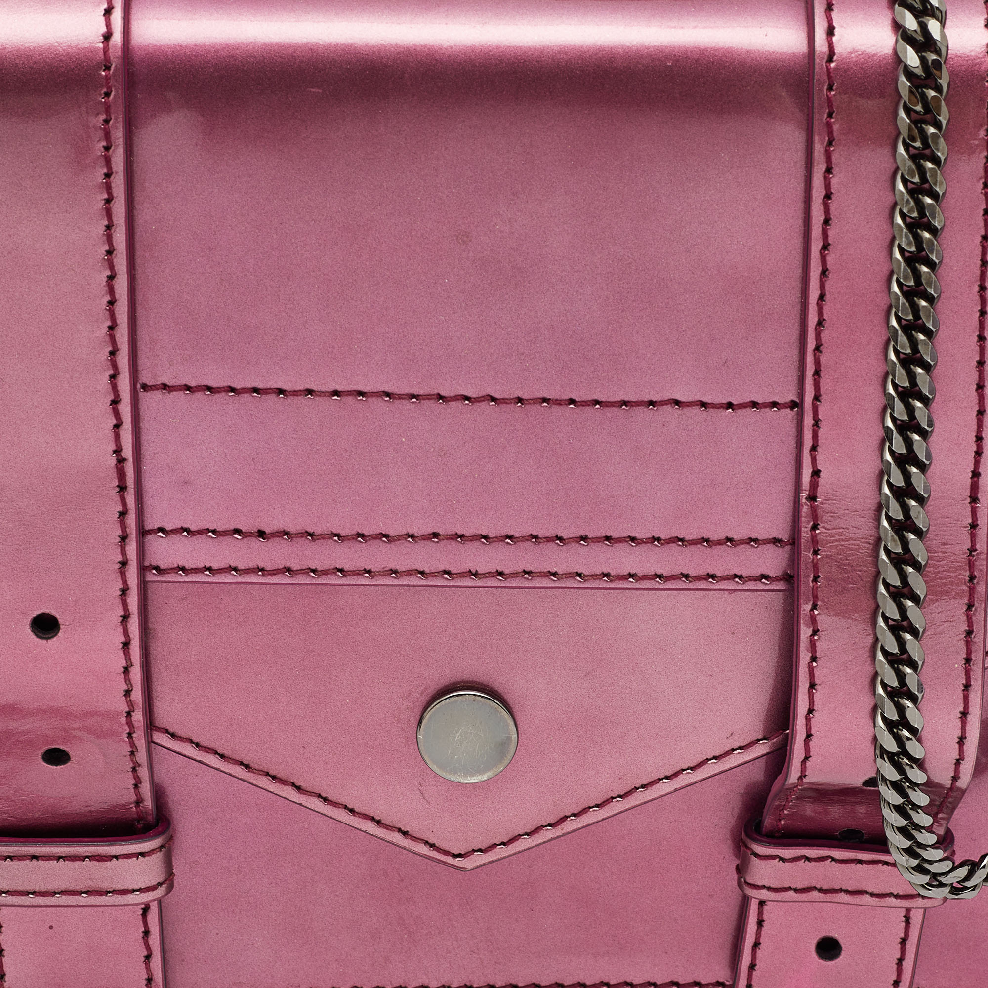 Proenza Schouler Purple Patent Leather Mini PS1 Crossbody Bag