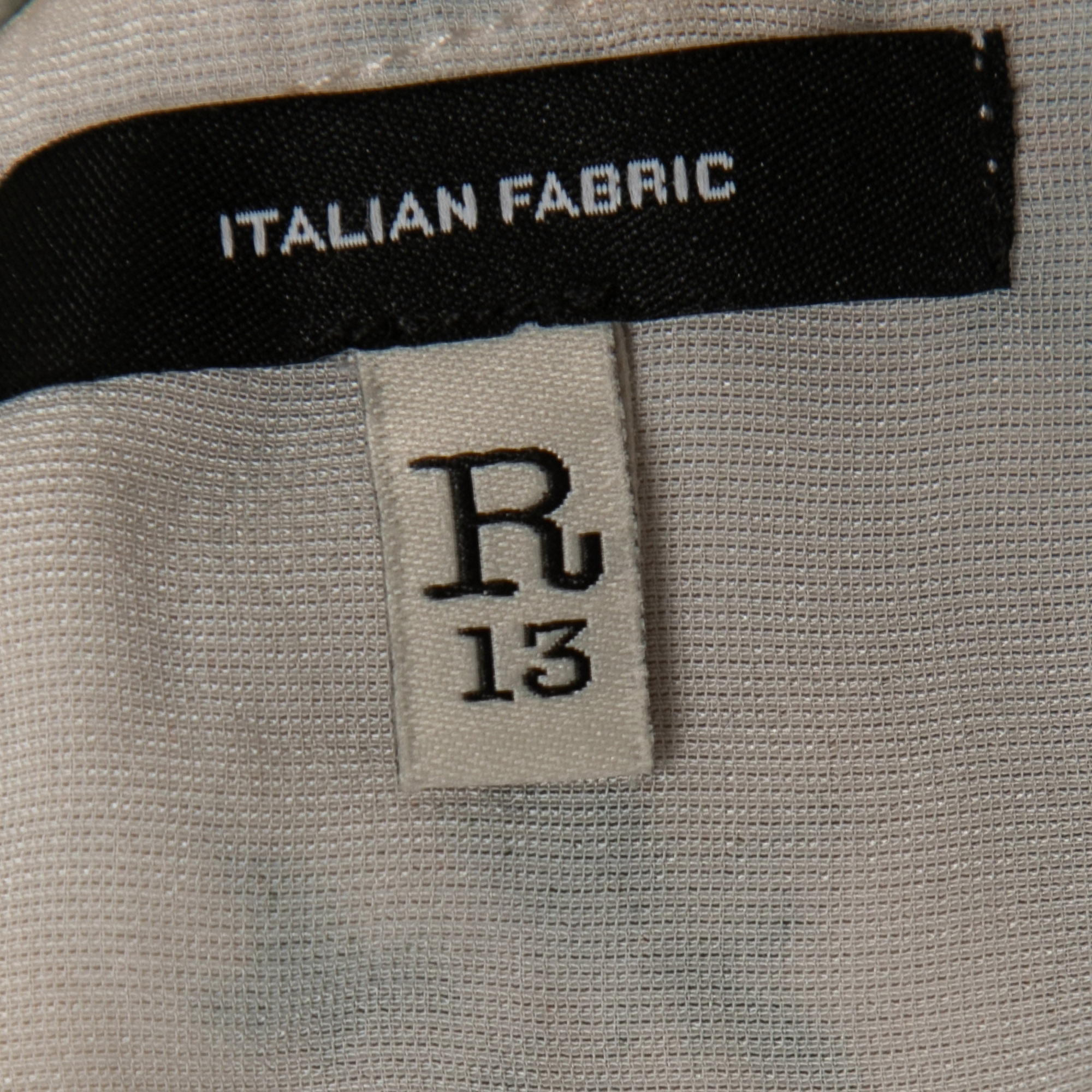 R13 Cream Floral Print Velvet Corset Camisole S