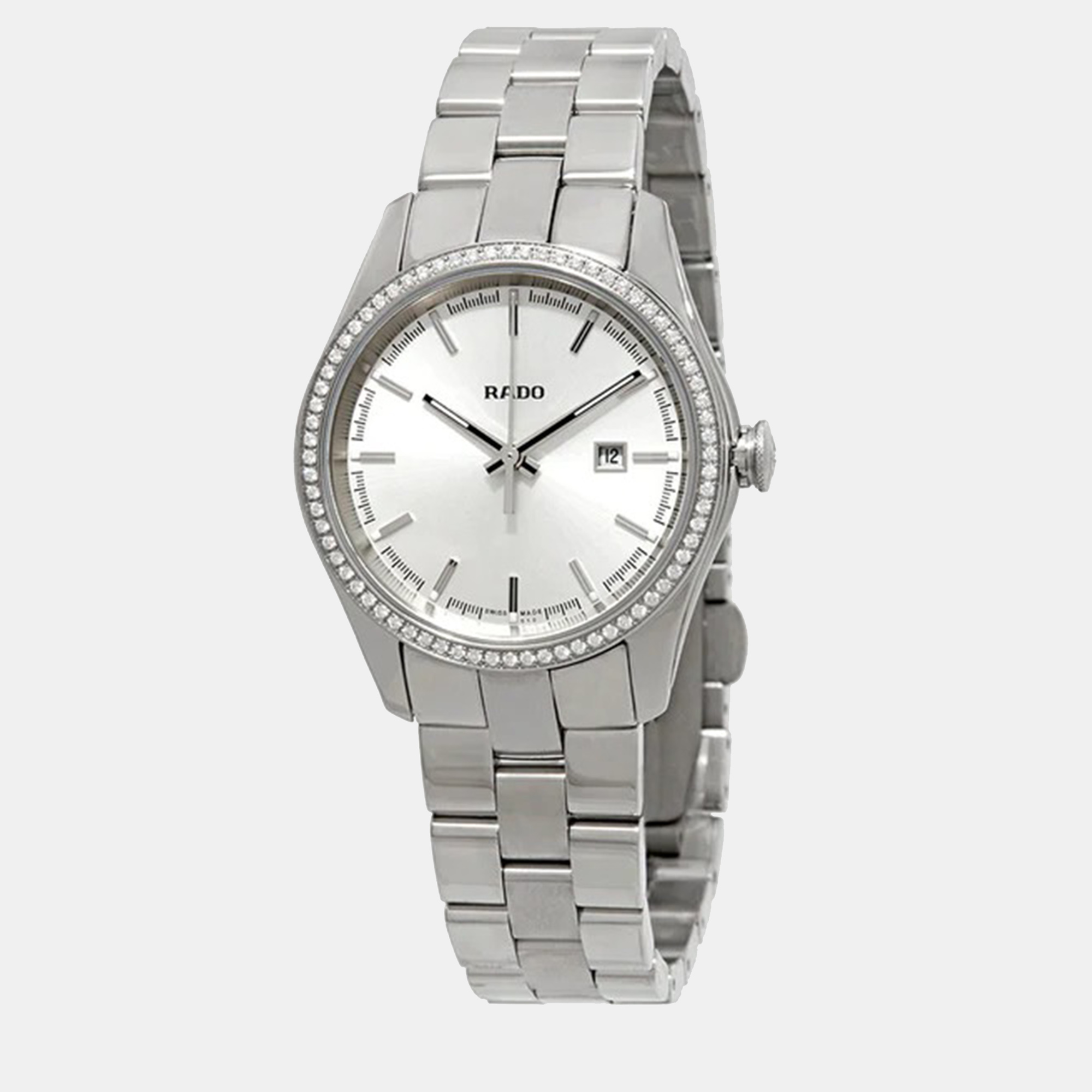 Rado silver stainless steel watch 31 x 37 mm
