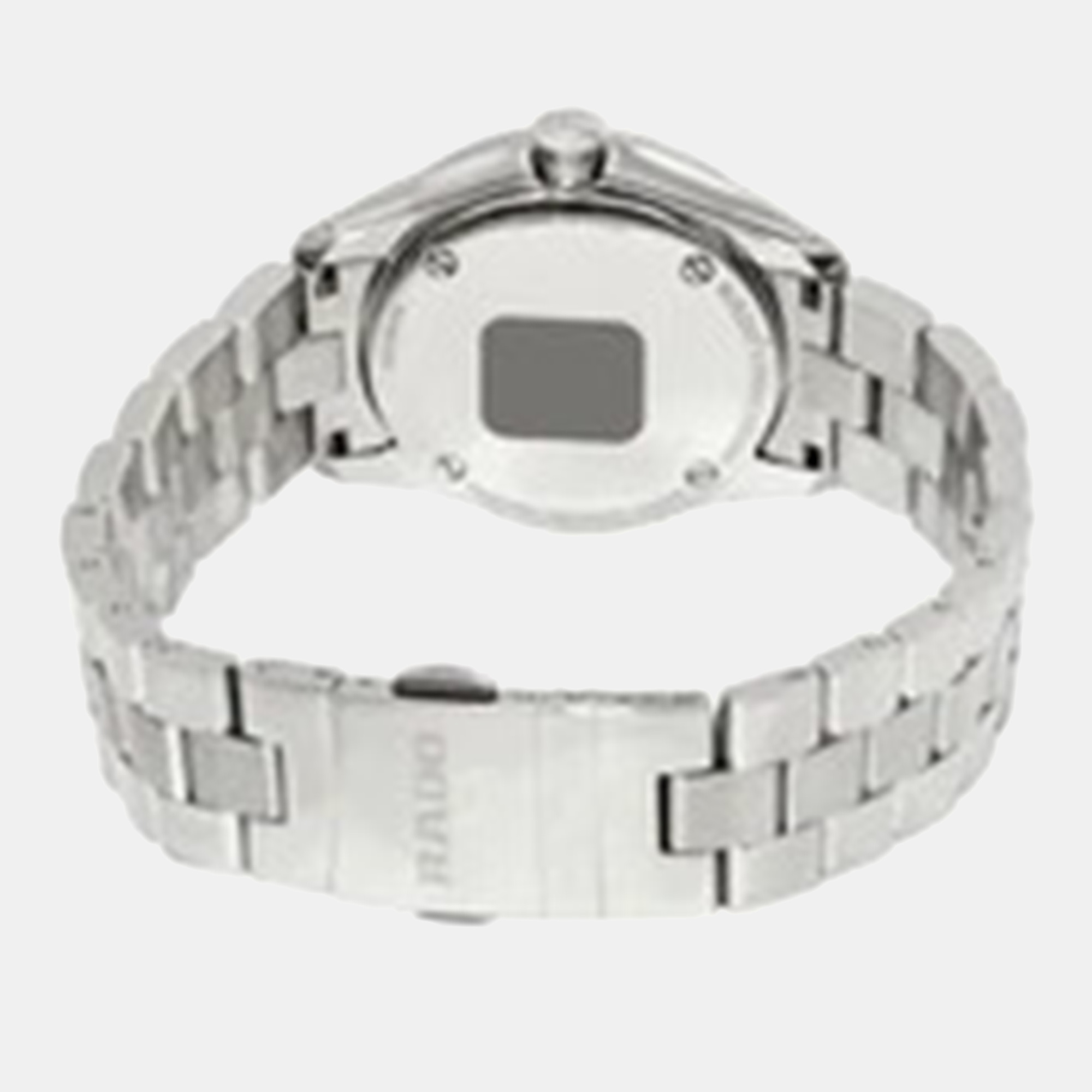 Rado Silver Stainless Steel Watch 31 X 37 Mm