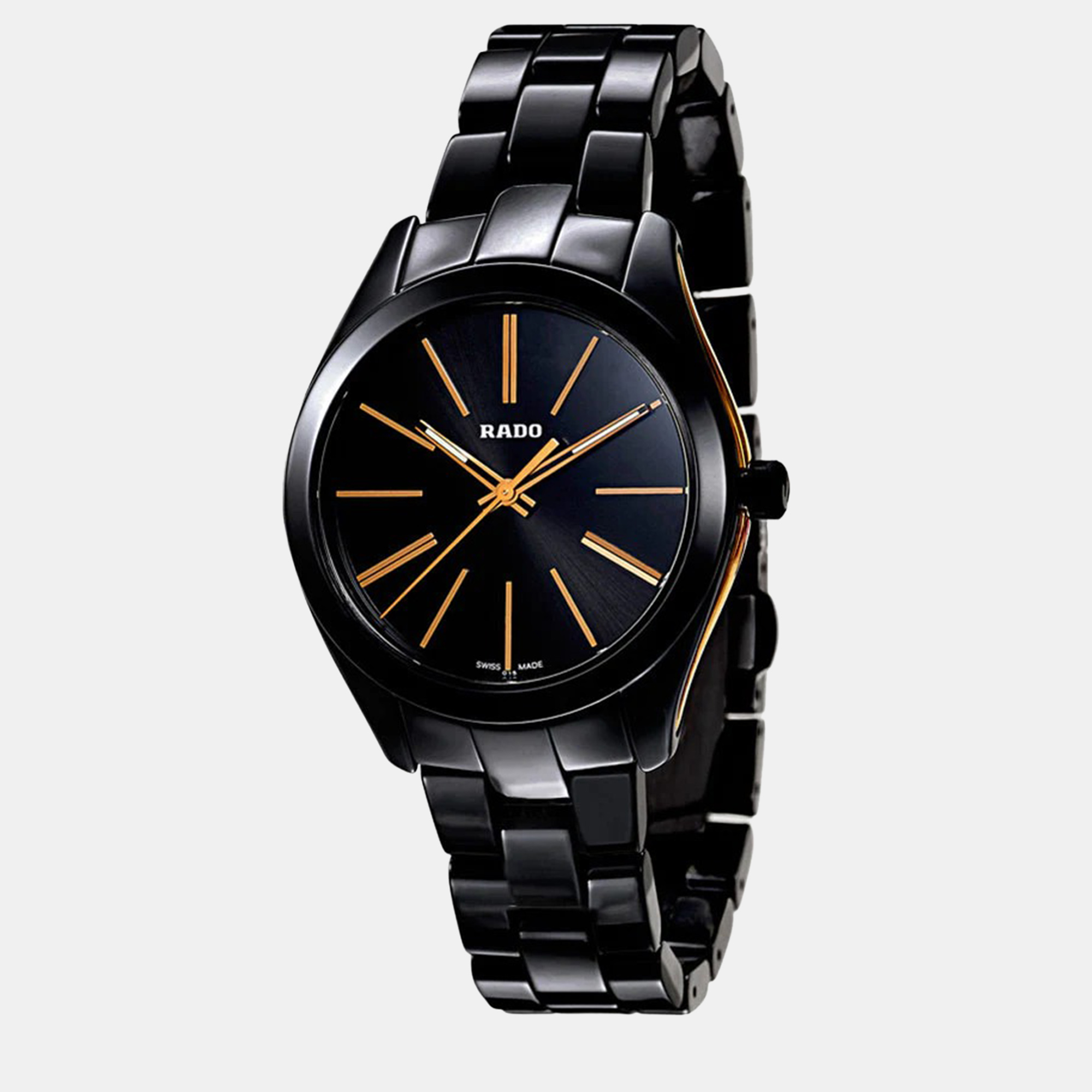 Rado black stainless steel watch 35 mm