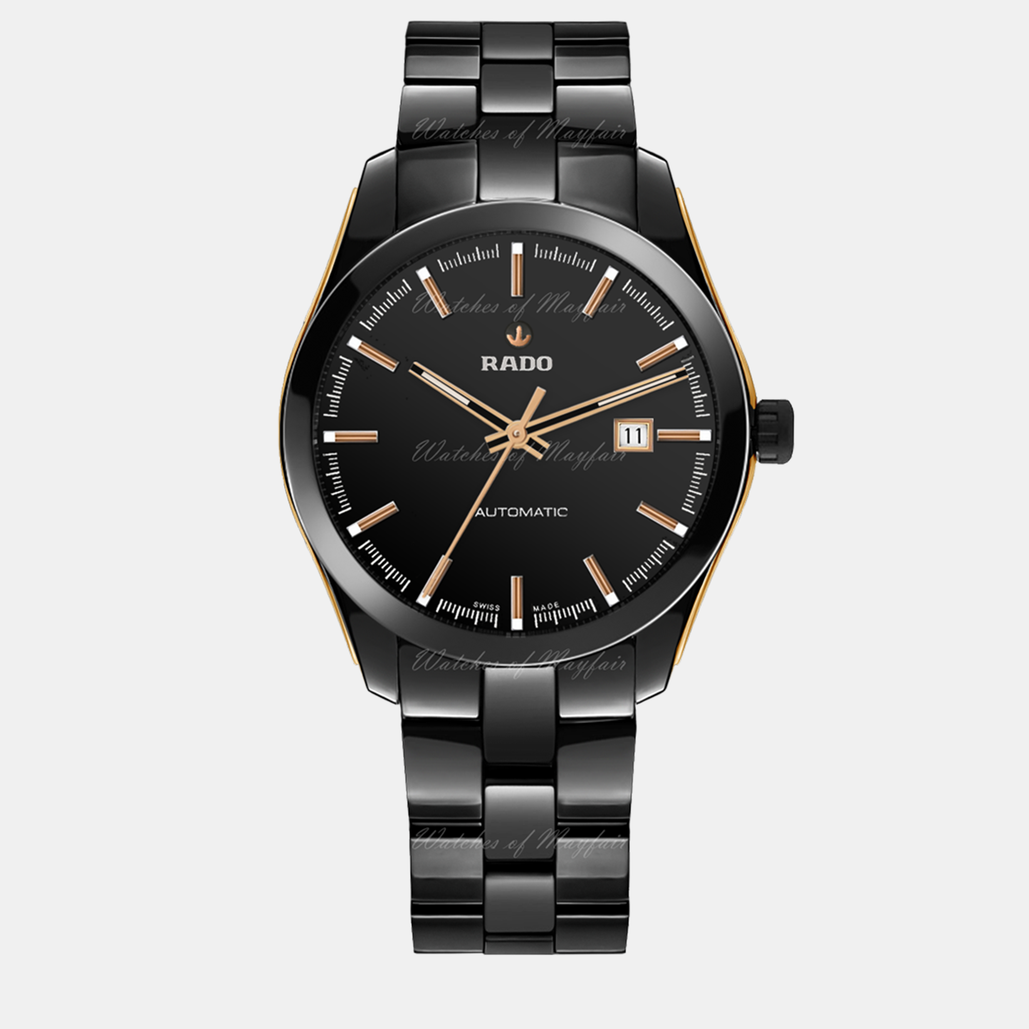Rado black stainless steel watch 36 mm