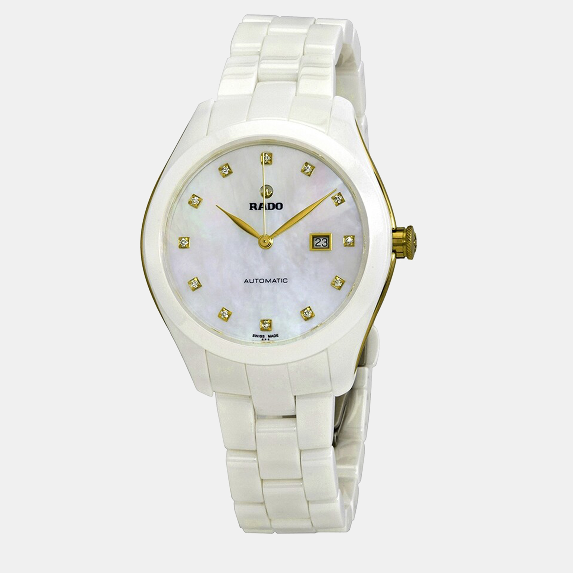 Rado white ceramic watch 36 mm