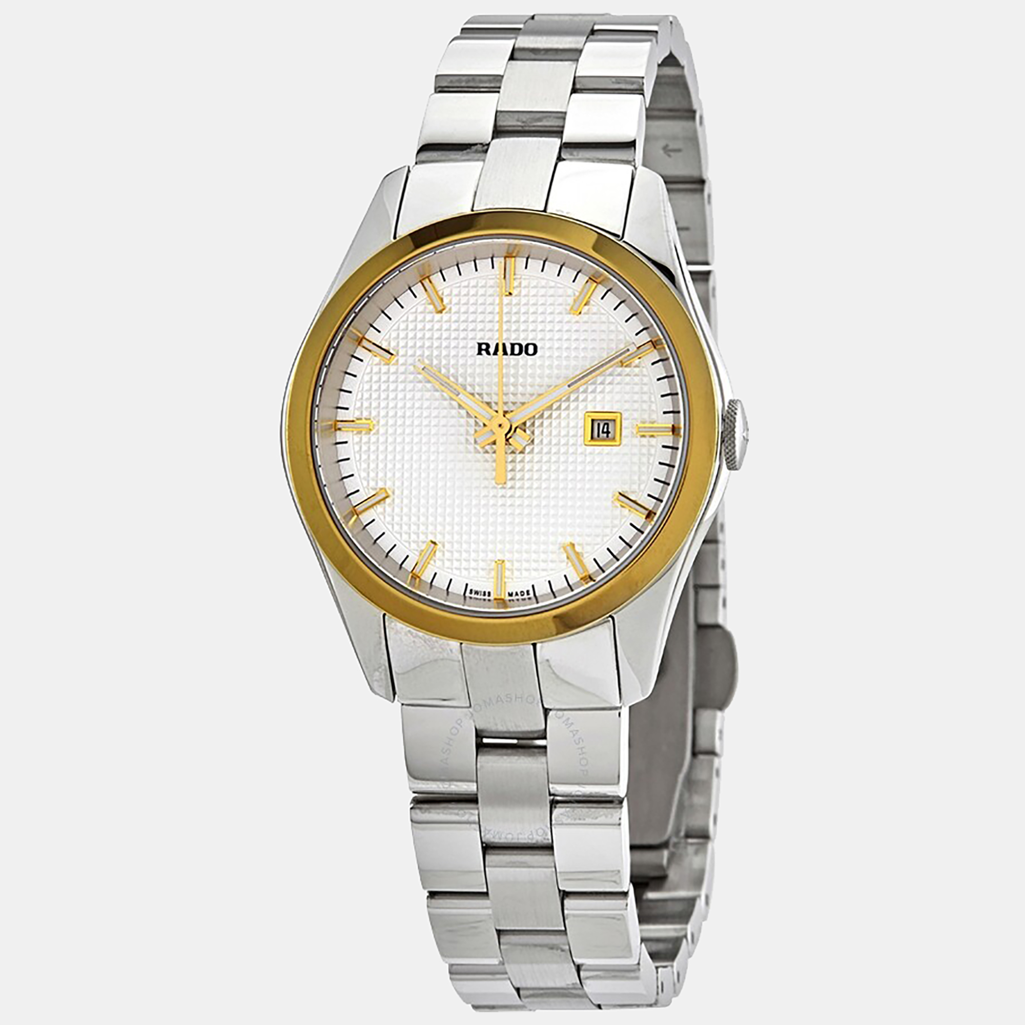 Rado hyperchrome quartz silver dial ladies watch r32975123 31 mm