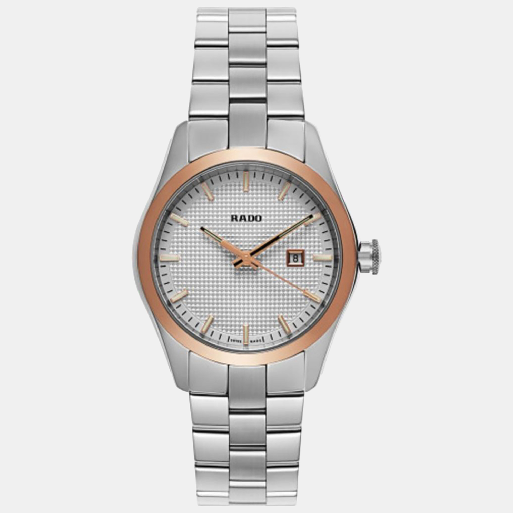 Rado hyperchrome silver dial ladies watch r32976123 31 mm