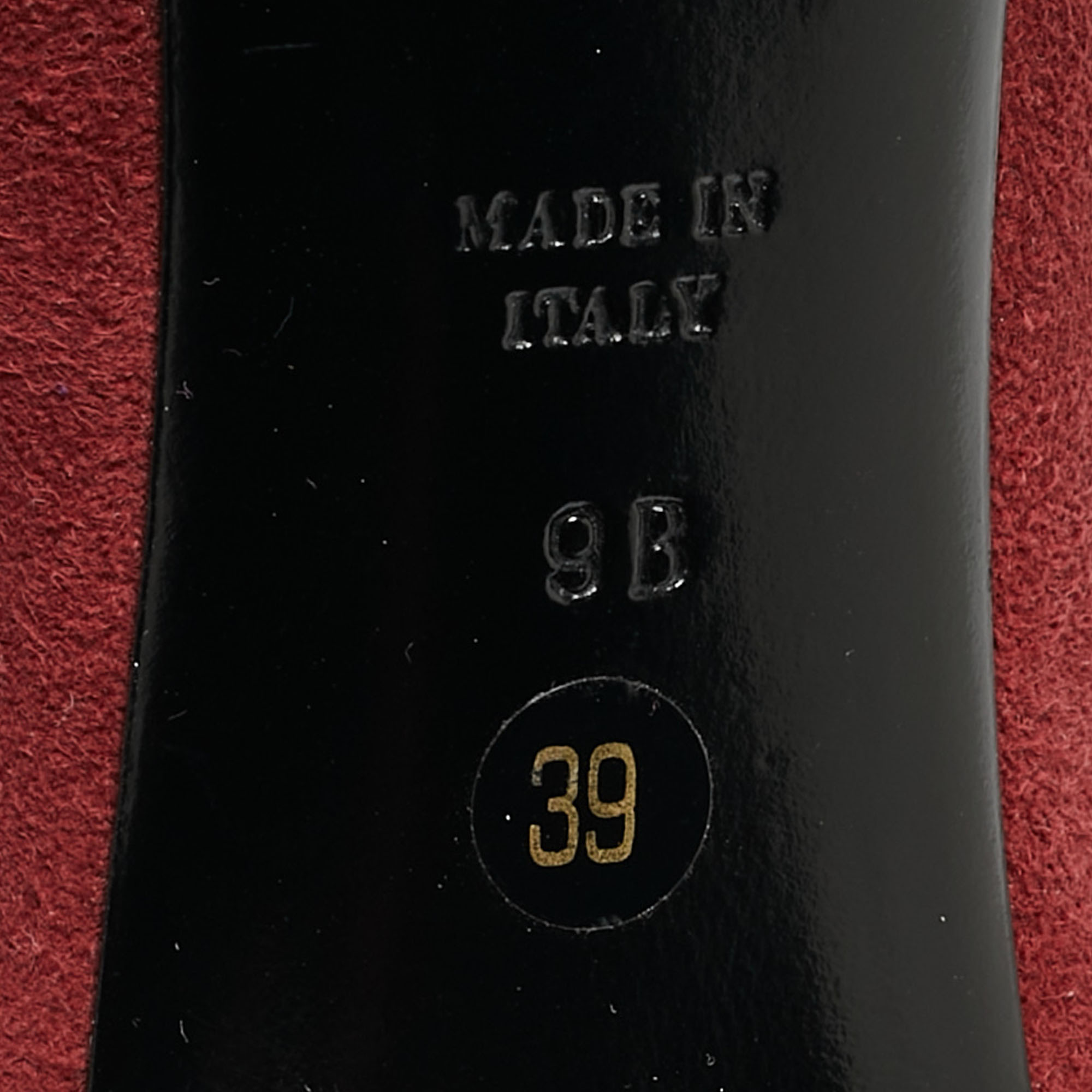 Ralph Lauren Burgundy Suede Pointed Toe Pumps Size 39