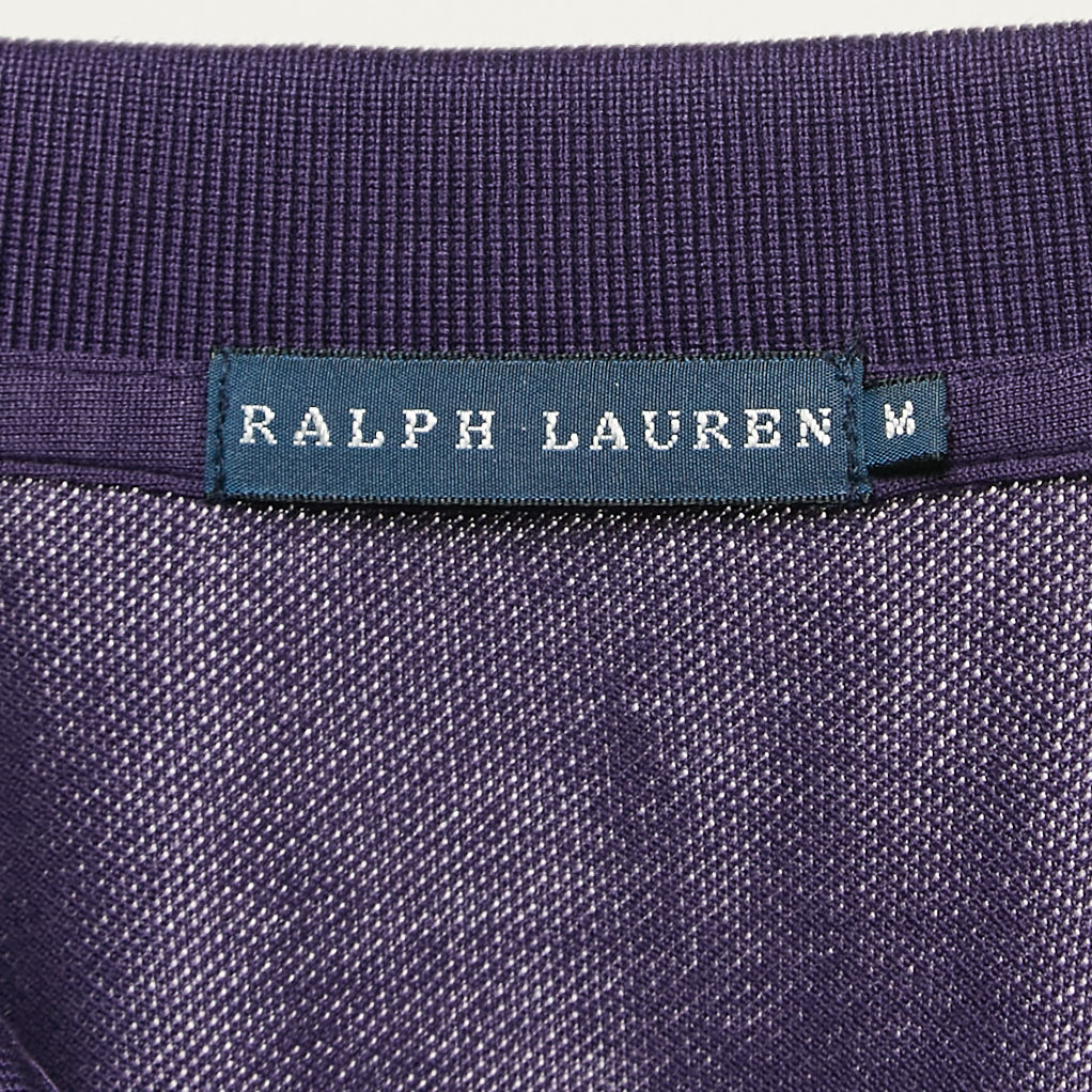 Polo Ralph Lauren Purple Cotton Pique Long Sleeve Polo T-Shirt M