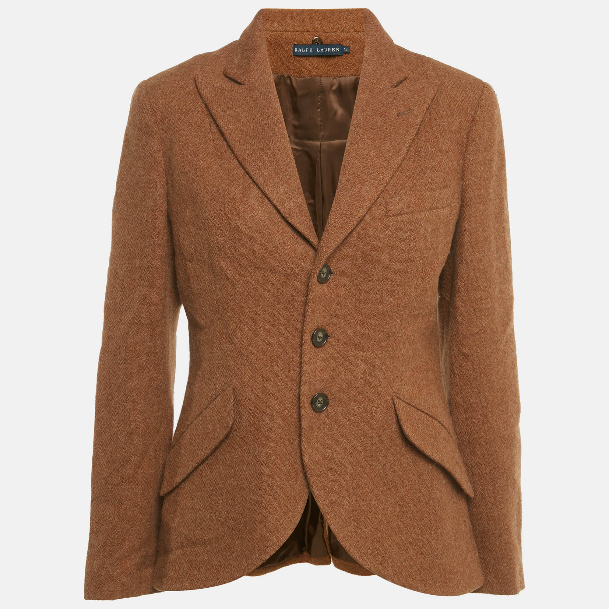 Ralph Lauren Brown Wool Blend Blazer L
Ralph Lauren Brown Wool Blend Blazer L