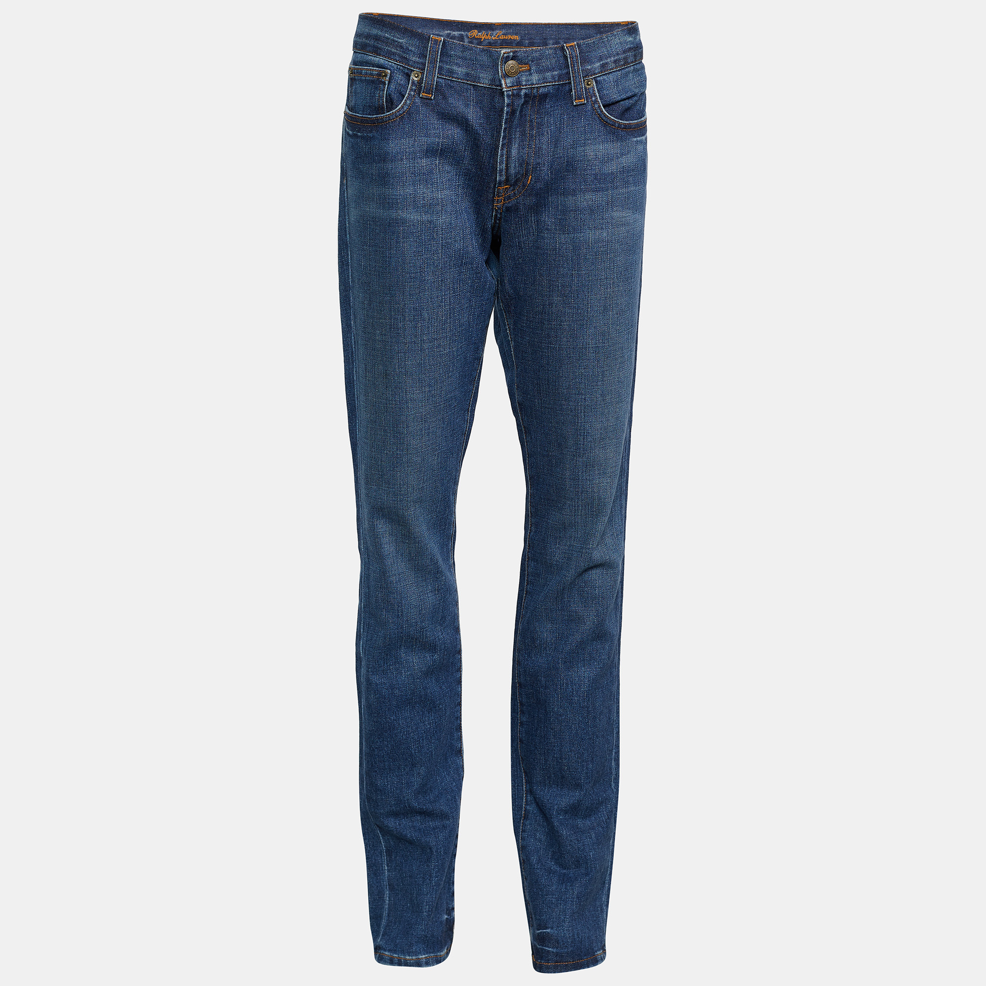 Ralph Lauren 888 Blue Denim Regular Fit Jeans L/Waist - 35