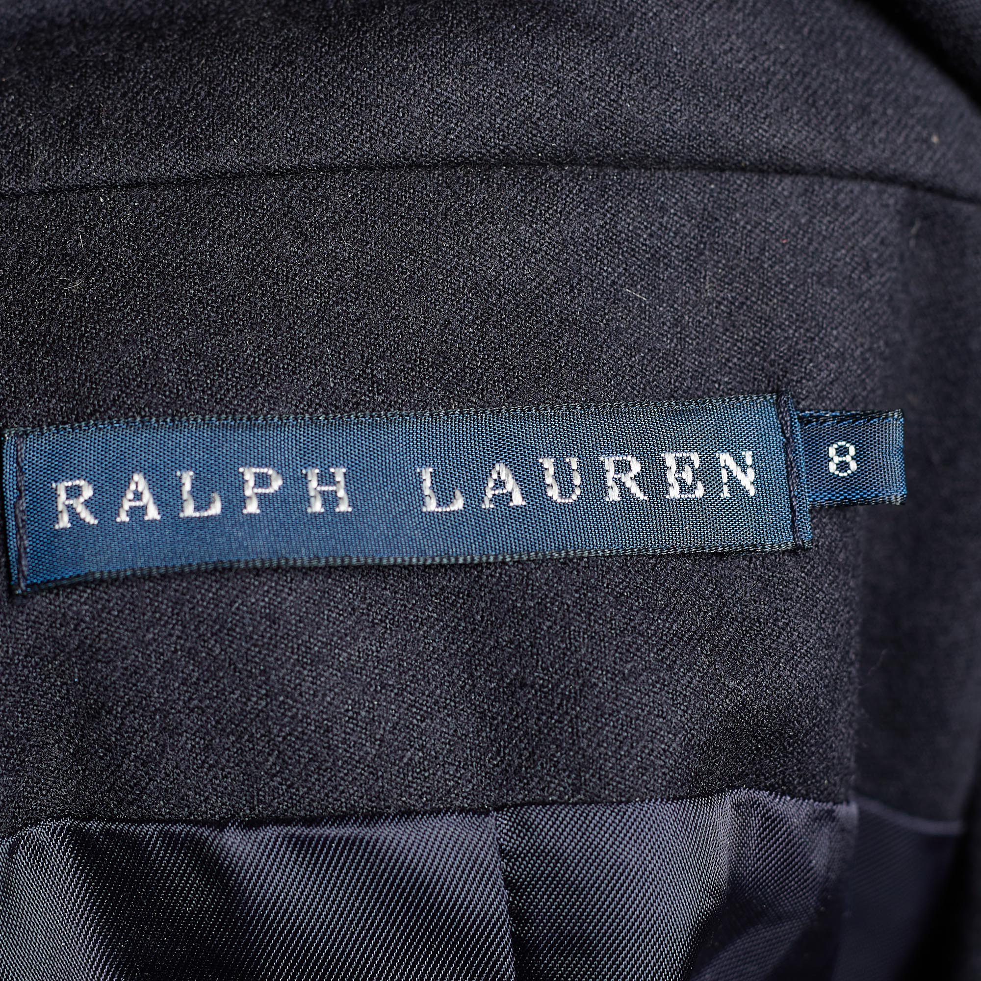Ralph Lauren Navy Blue Wool Rowing Club Embroidered Blazer M