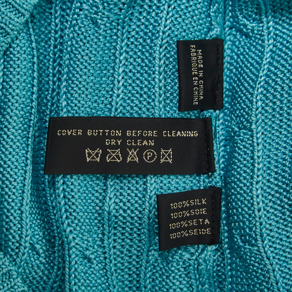 Ralph Lauren Sky Blue Cable Knit Cardigan XS