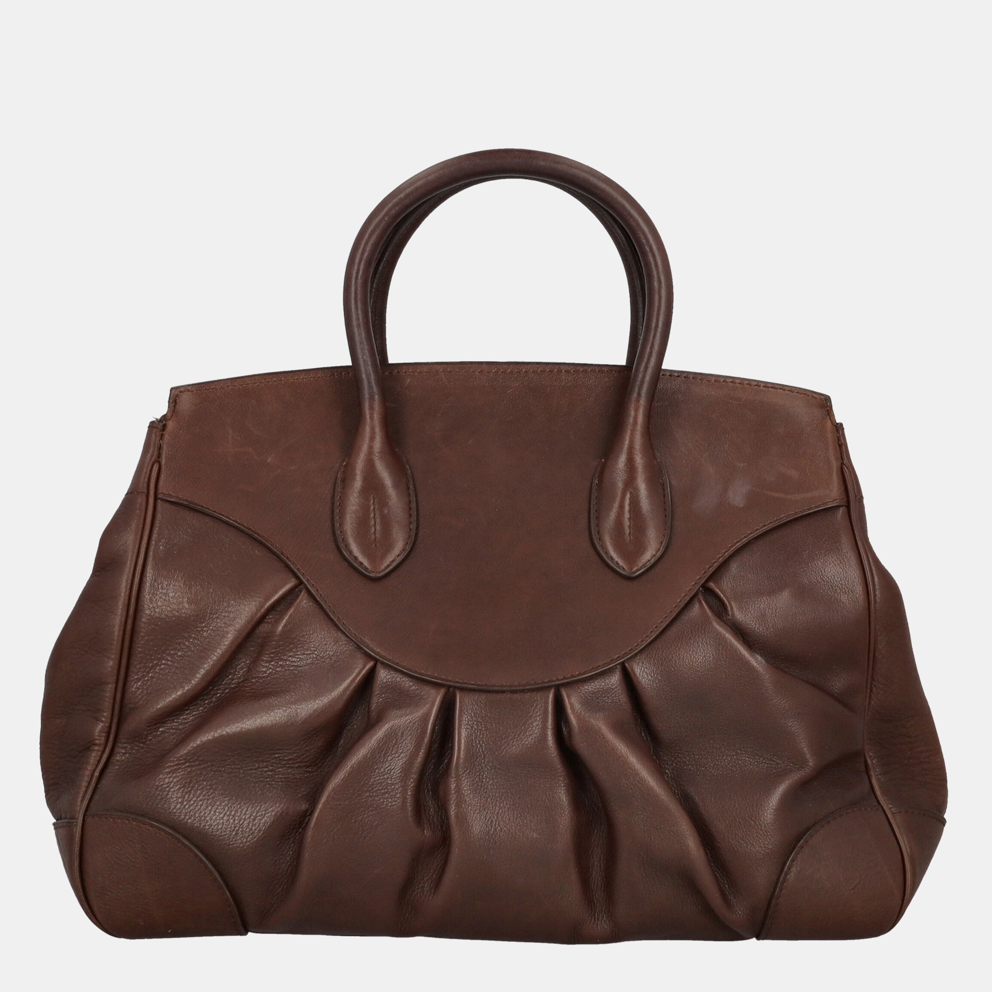 Ralph Lauren  Women's Leather Tote Bag - Brown - One Size