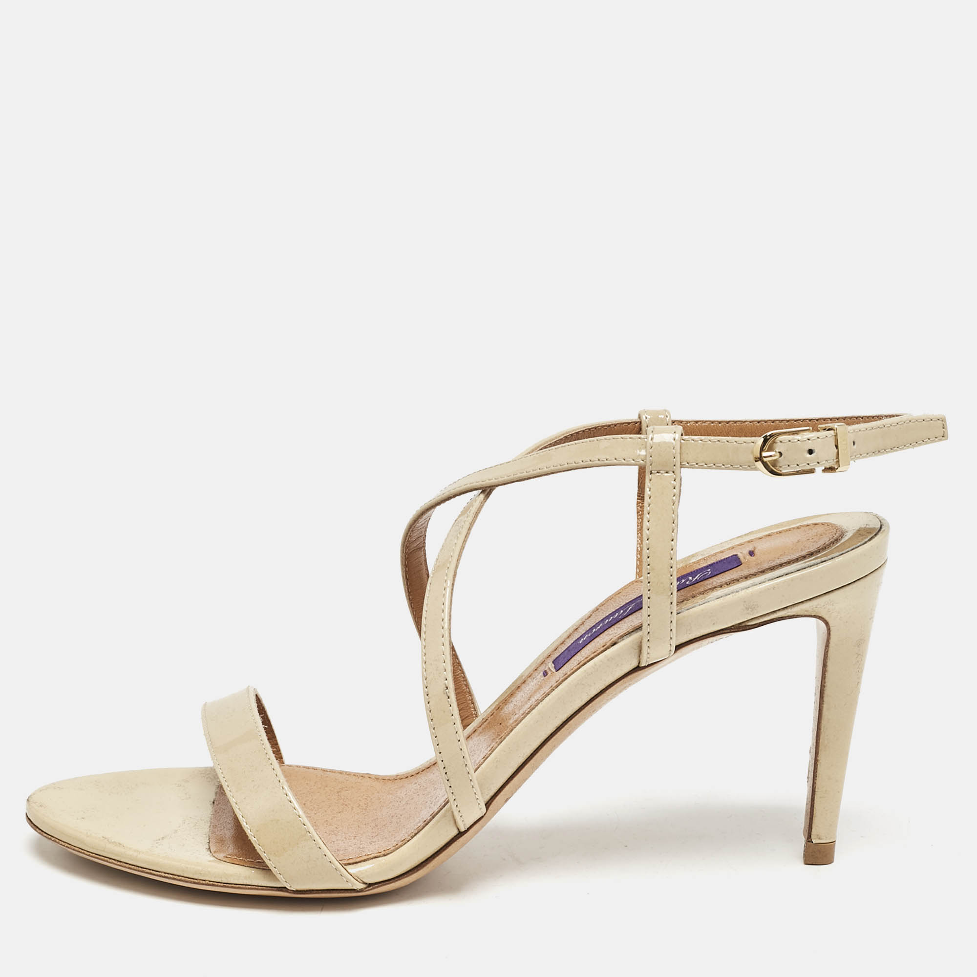 Ralph Lauren Beige Patent Leather Crisscross Ankle Strap Sandals Size
Ralph Lauren Beige Patent Leather Crisscross Ankle Strap Sandals Size