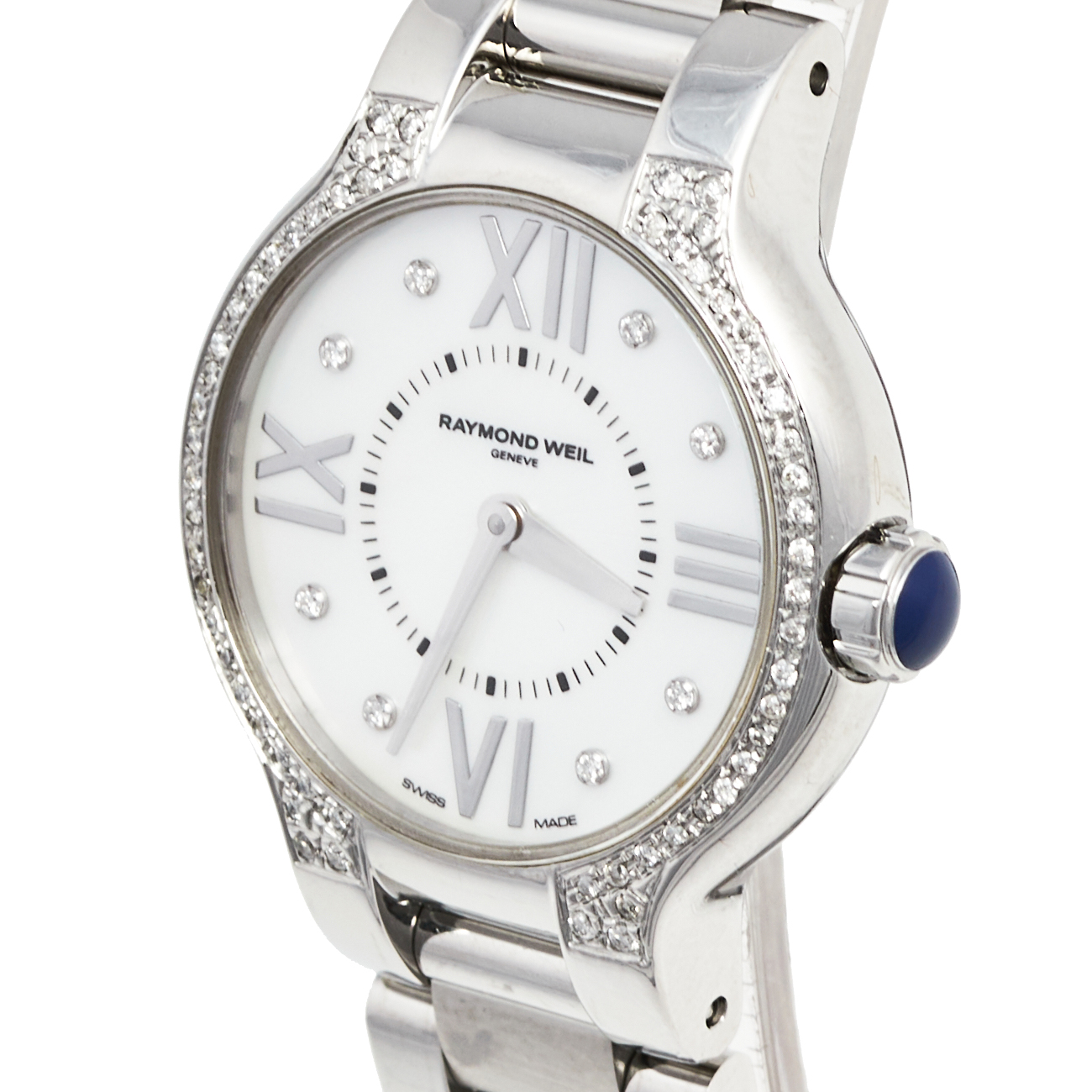 

Raymond Weil Mother of Pearl Stainless Steel Diamond Noemia, Silver