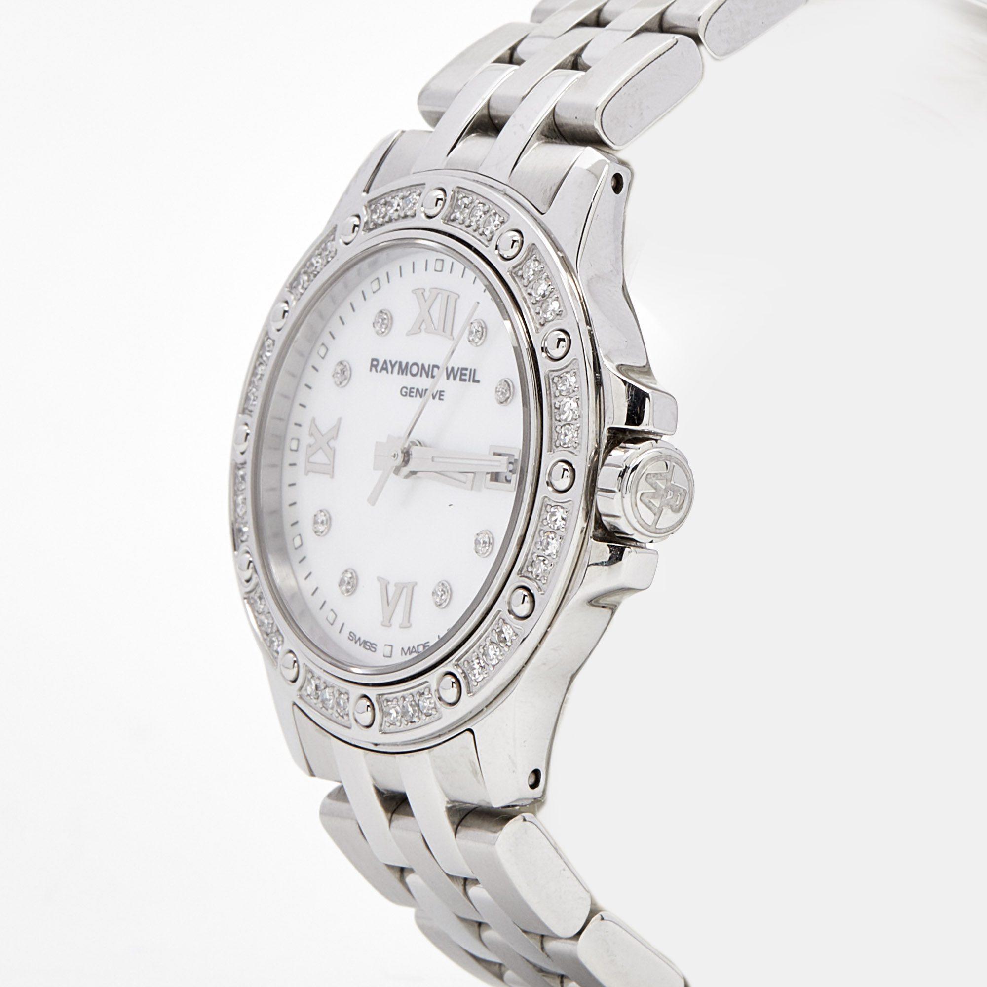 

Raymond Weil Mother of Pearl Diamond Stainless Steel Tango, Silver