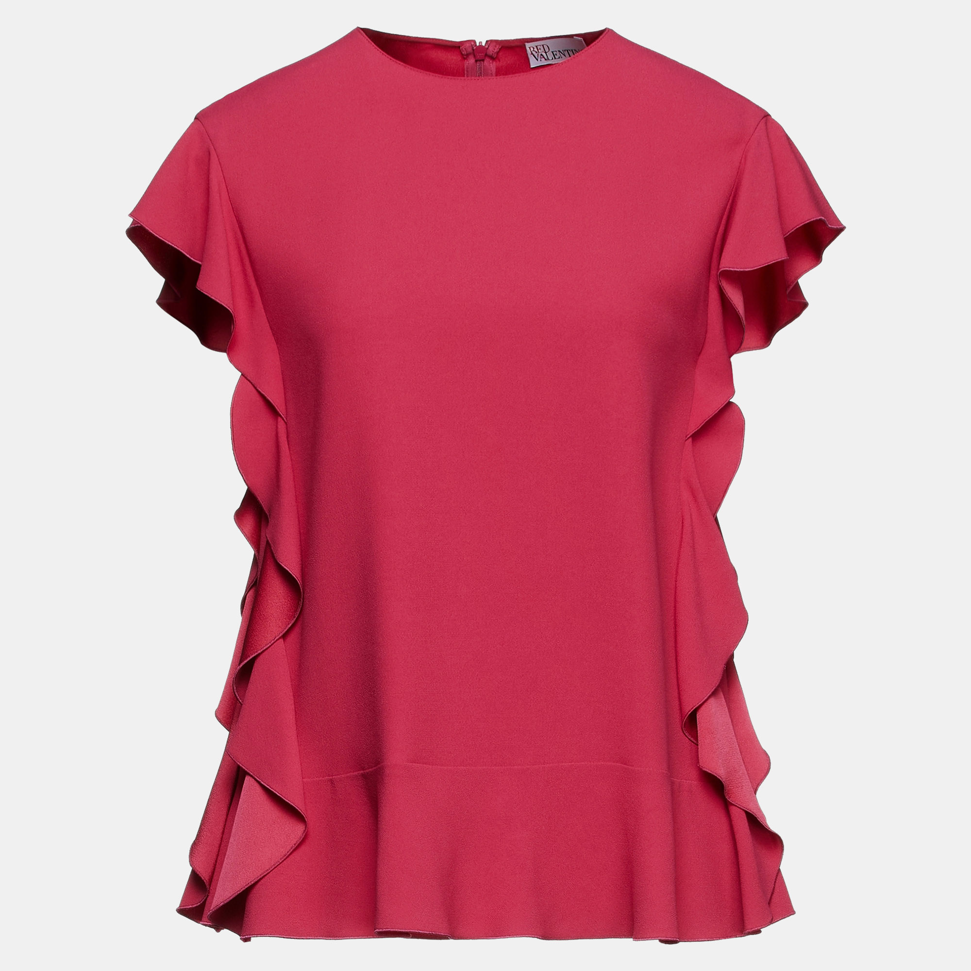 Red valentino redvalentino acetate short sleeved top 40
