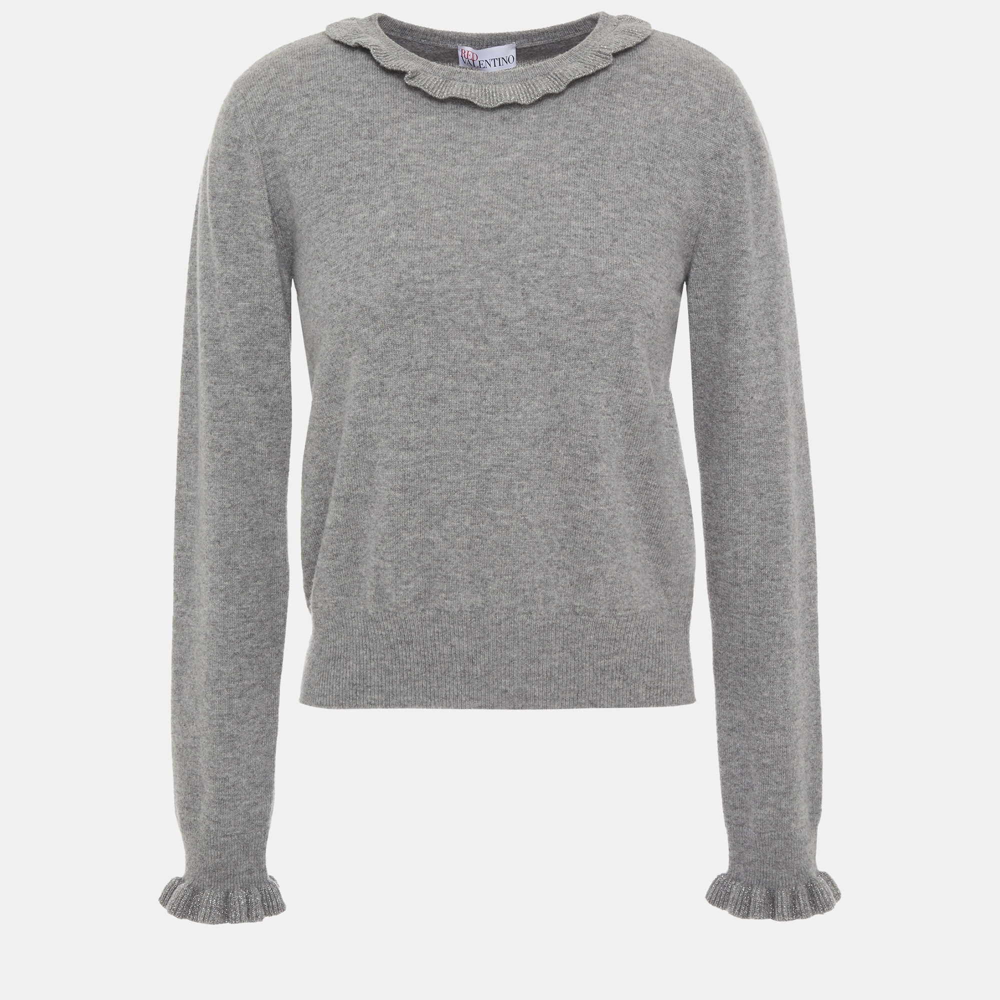 

Redvalentino Wool Crew Neck Sweater, Grey