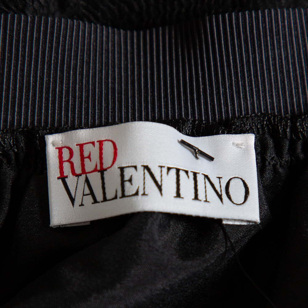 Red Valentino Black Tulle Midi Skirt M