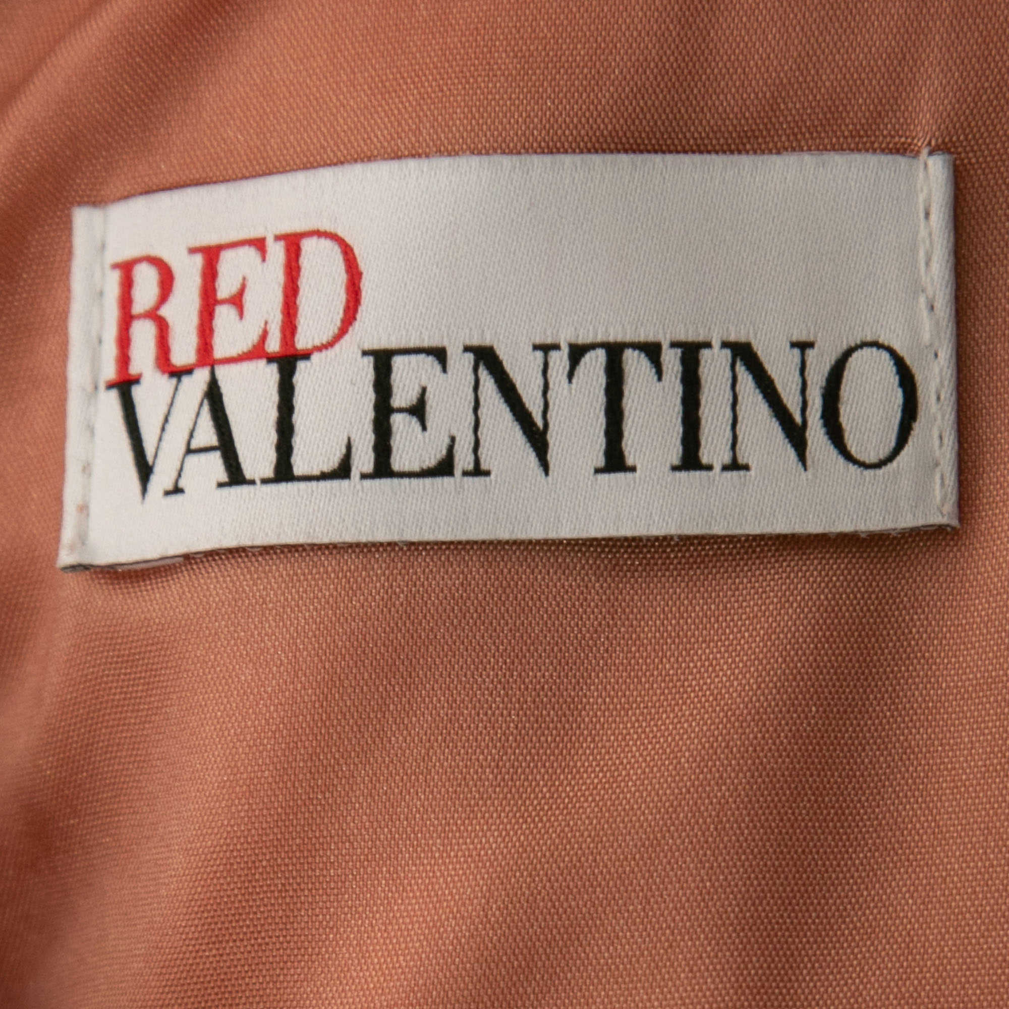 RED Valentino Pink Crepe Pleated Sleeveless Mini Dress S